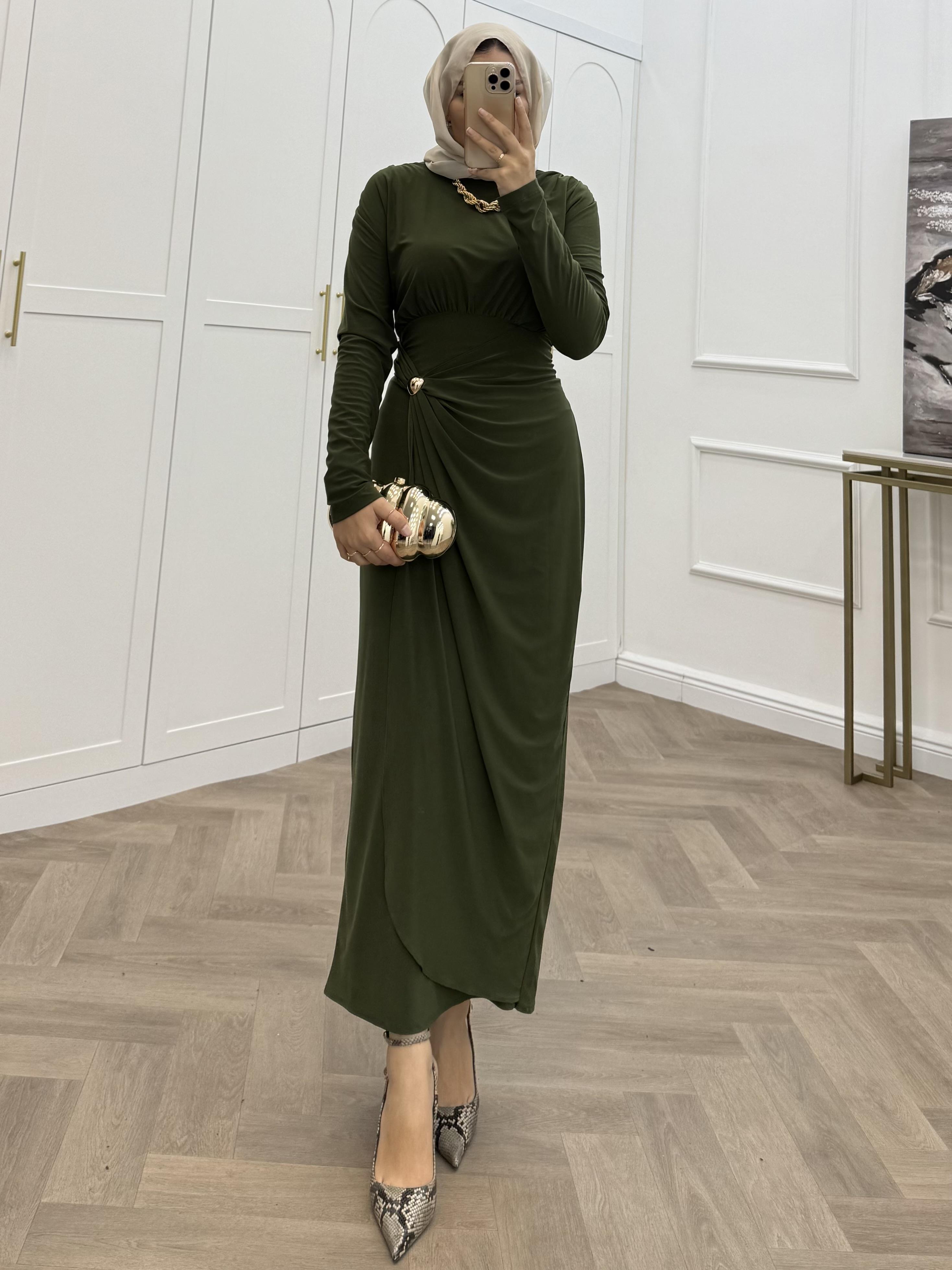 LEYA SANDY ELBİSE HAKİ