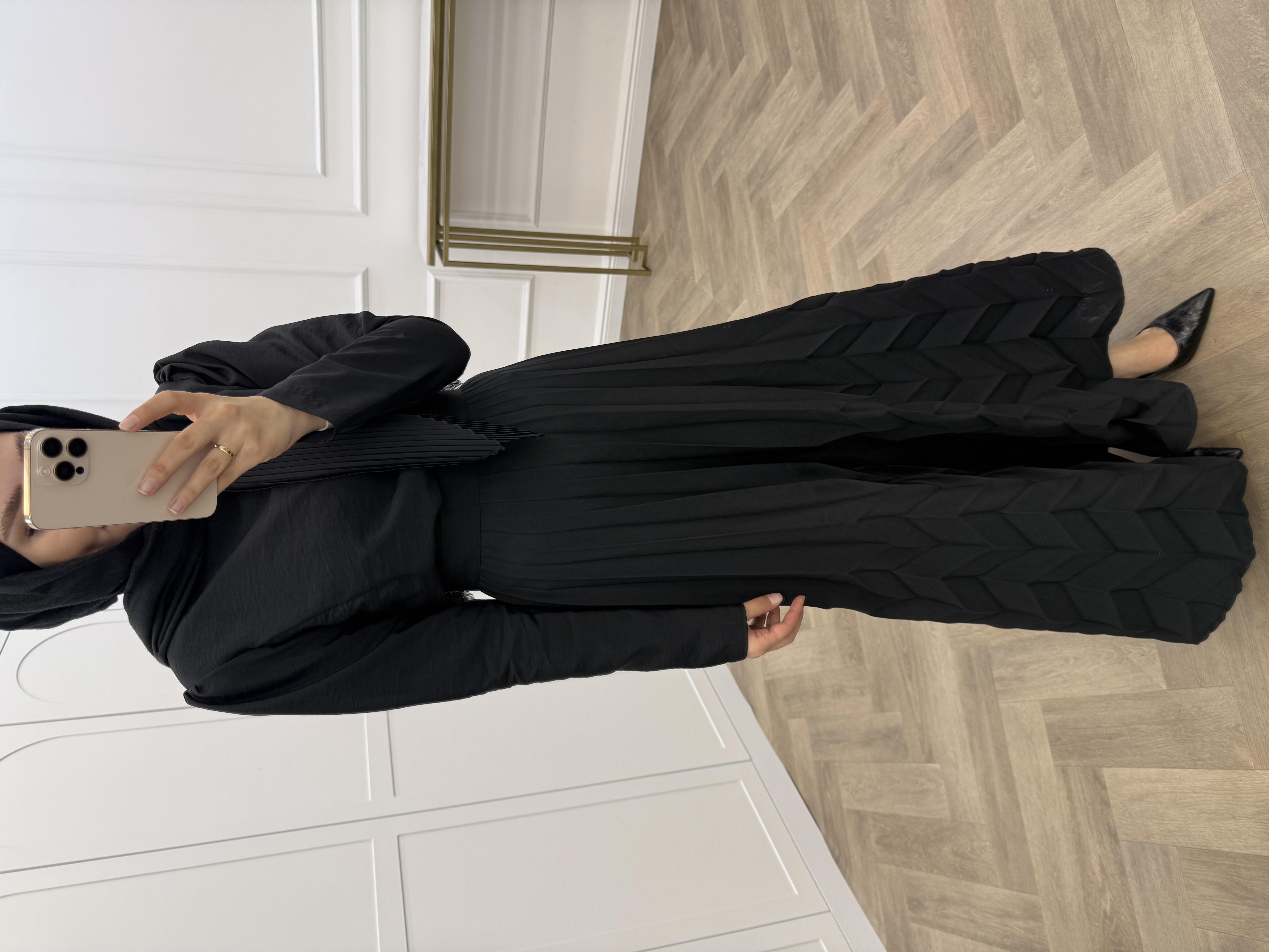 MERAL ETEKLİ TAKIM SİYAH