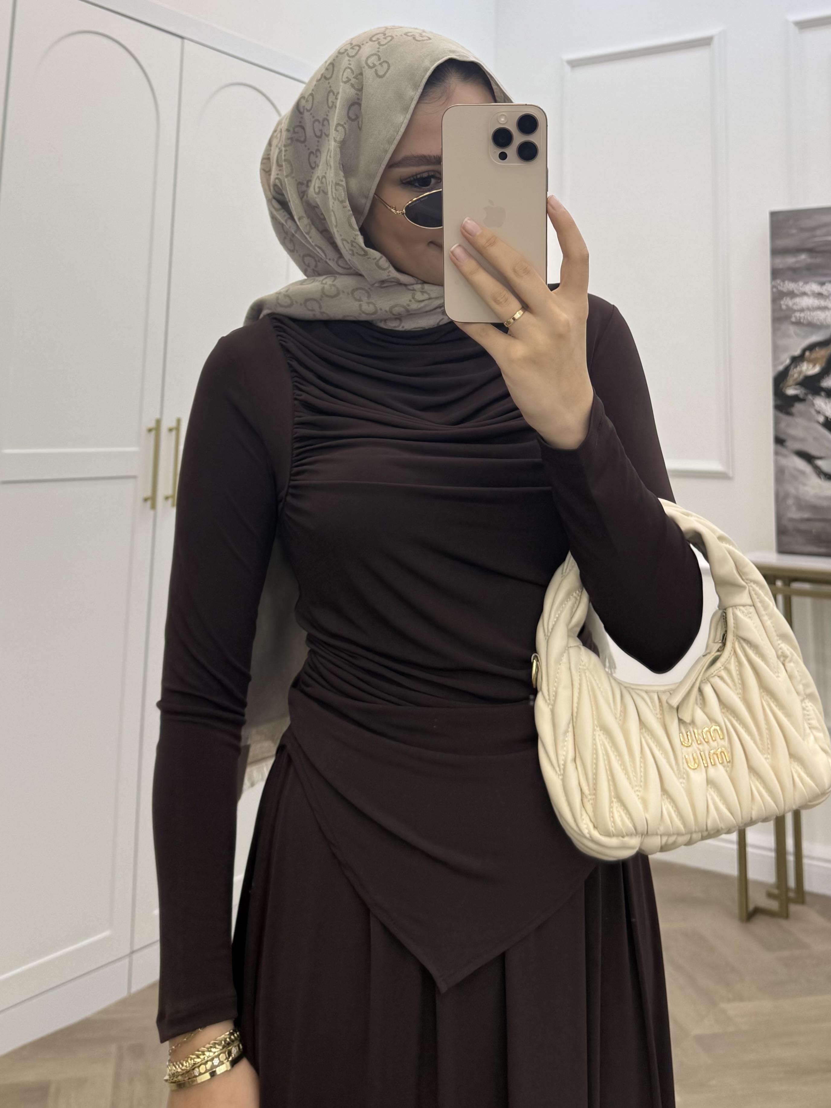 MERİ SANDY ETEKLİ TAKIM KAHVE