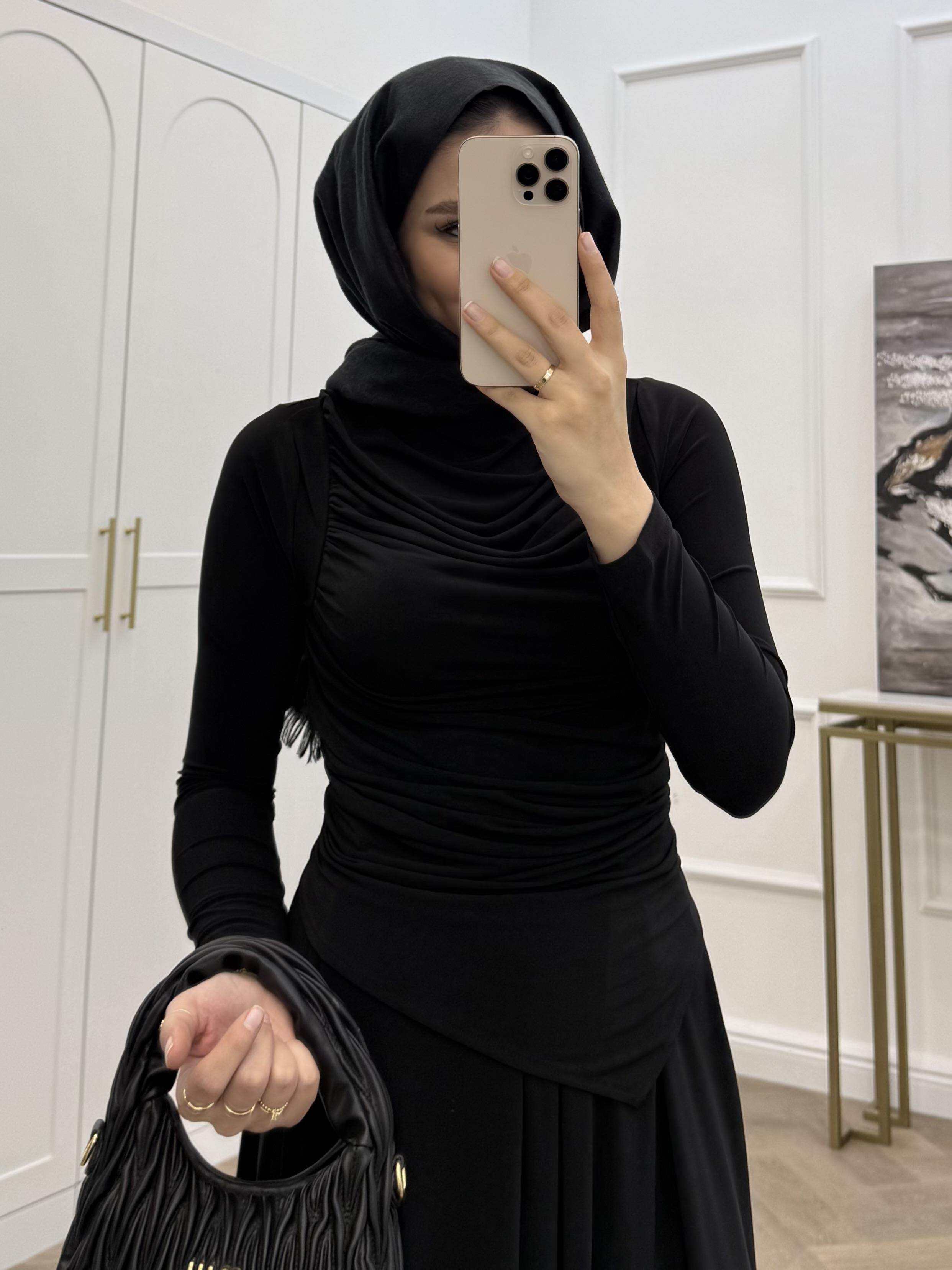 MERİ SANDY ETEKLİ TAKIM SİYAH