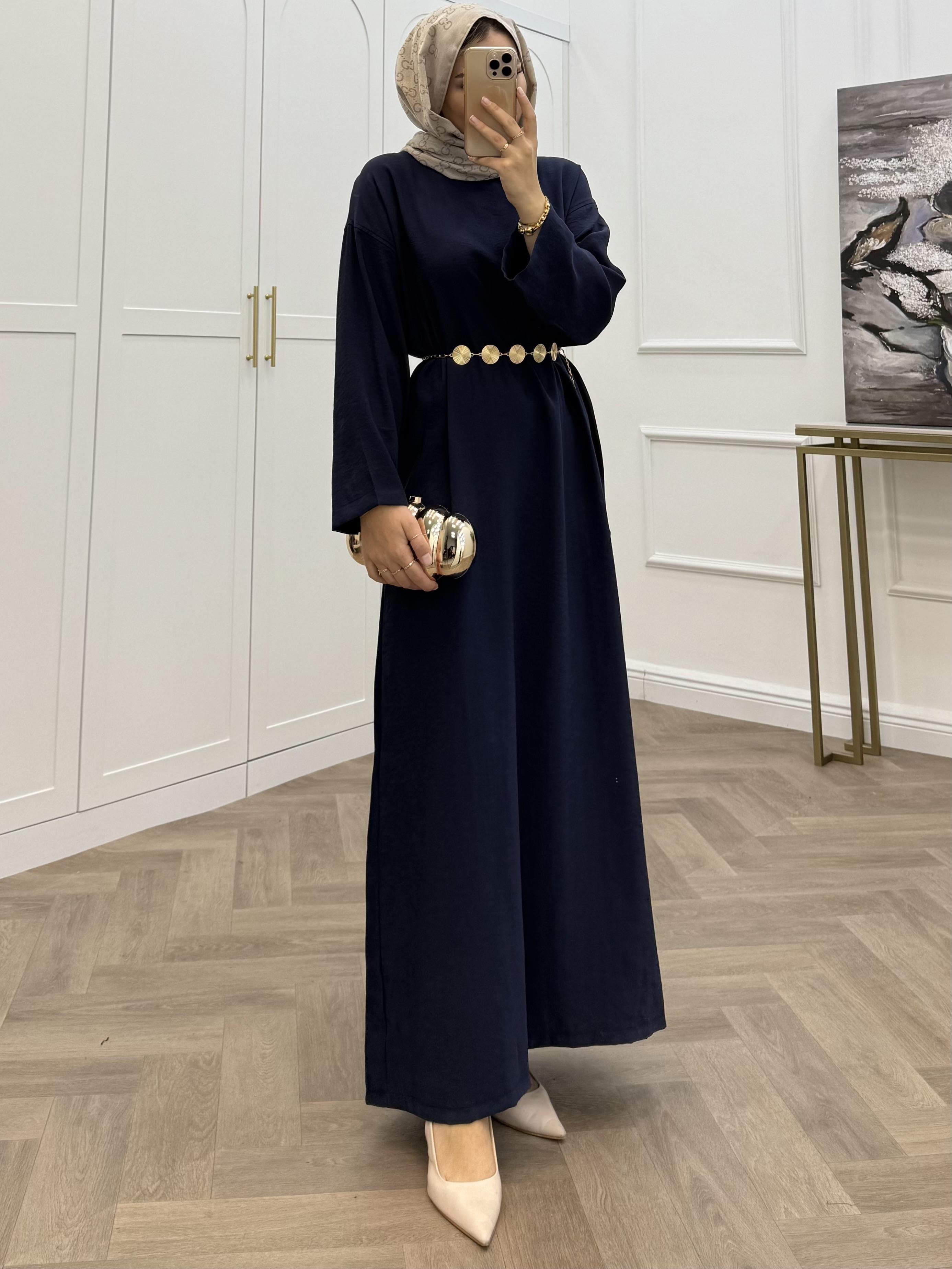 MODAL BASİC ELBİSE LACİVERT