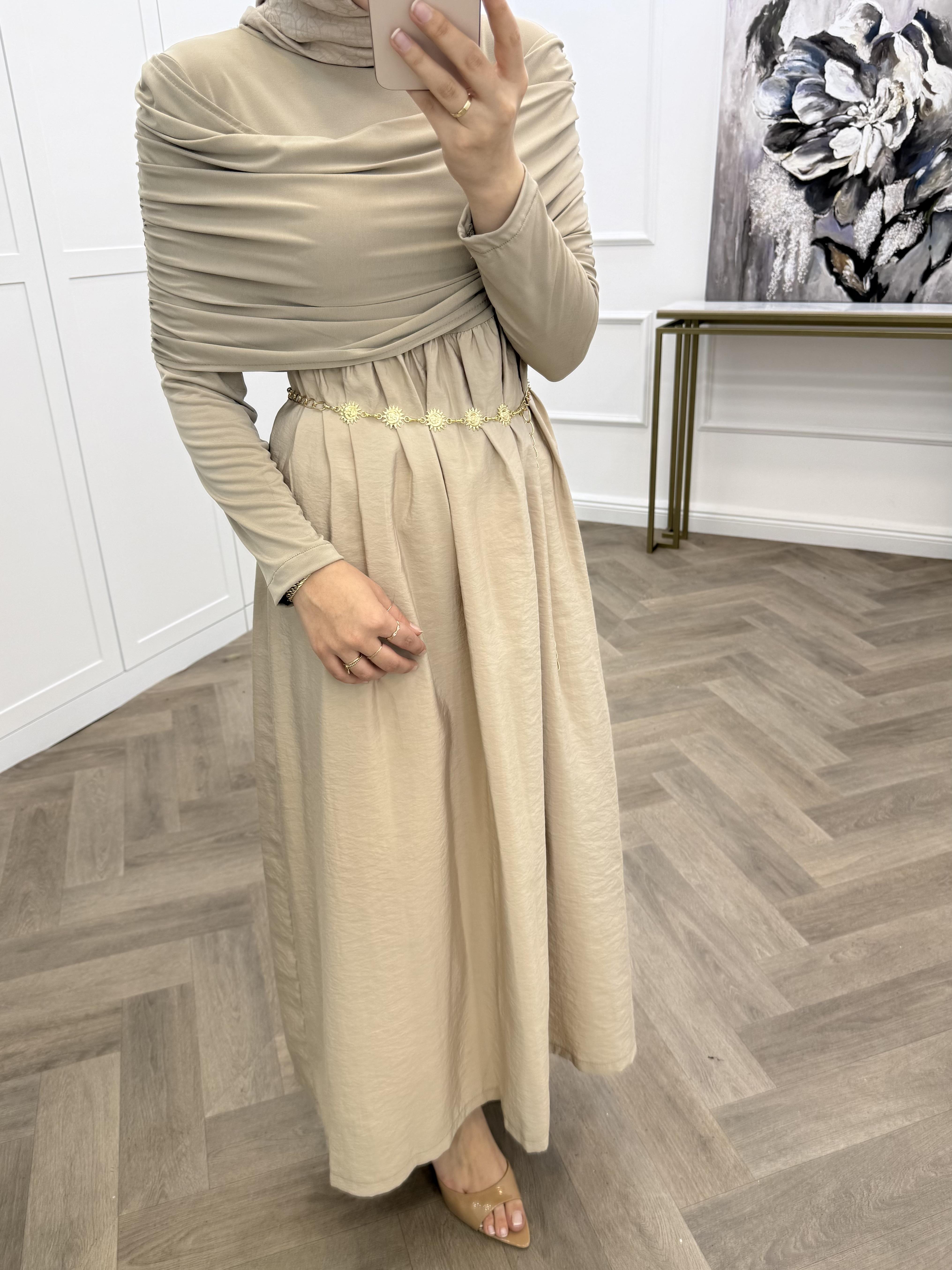 PANÇO SANDY ELBİSE BEJ