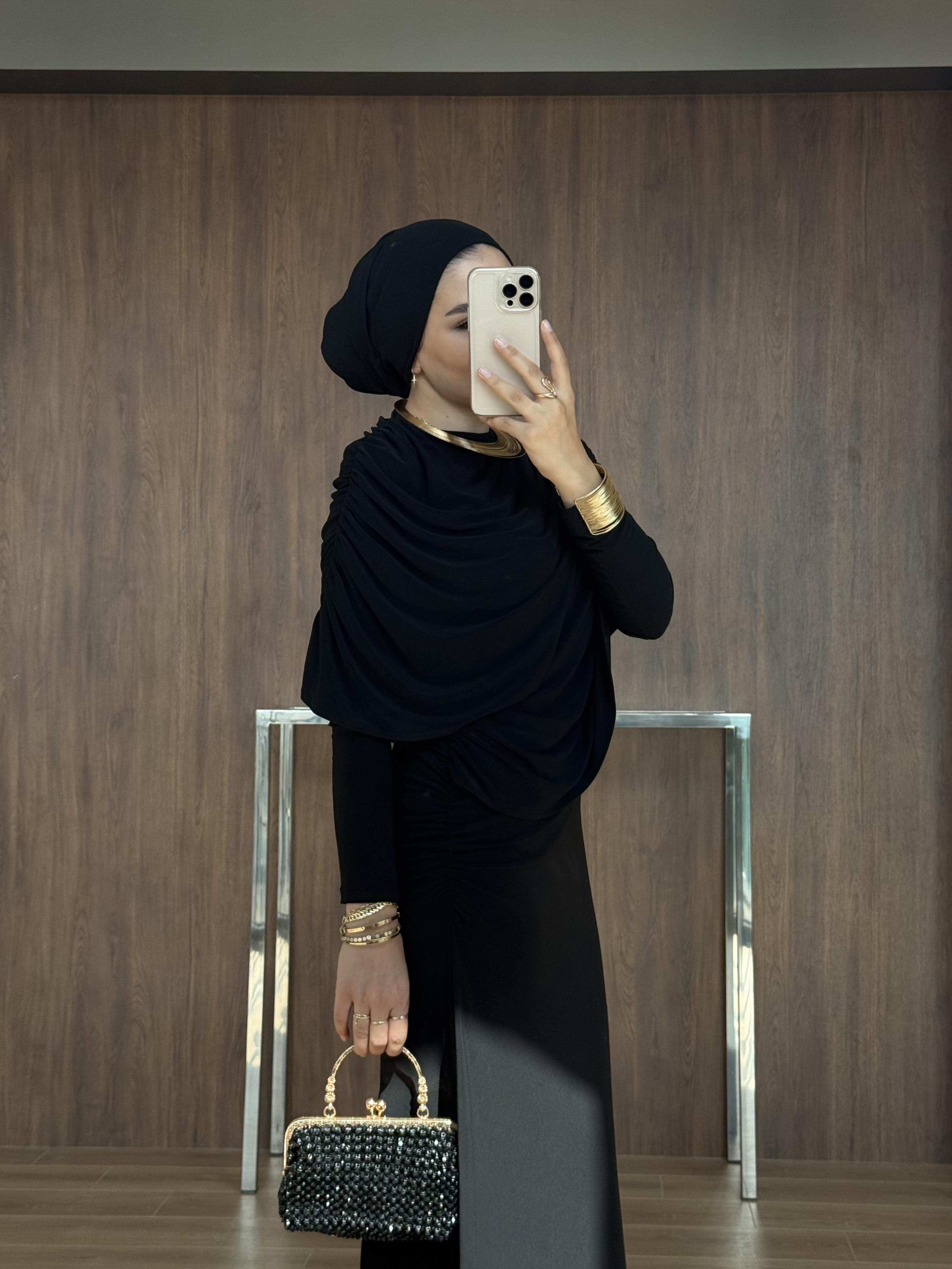 PANÇO SANDY ELBİSE SİYAH