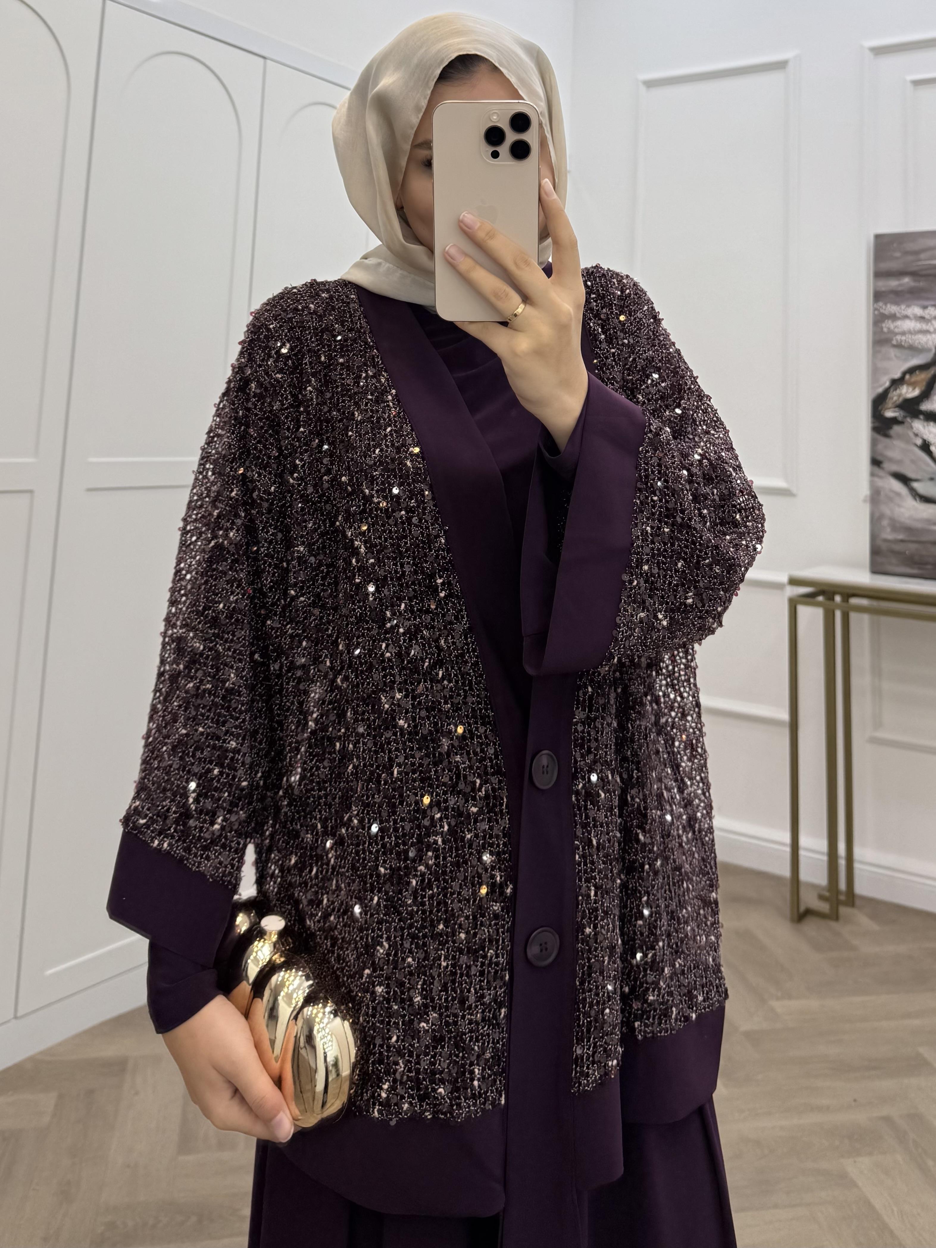 PAYETLİ ÜÇLÜ TAKIM MOR