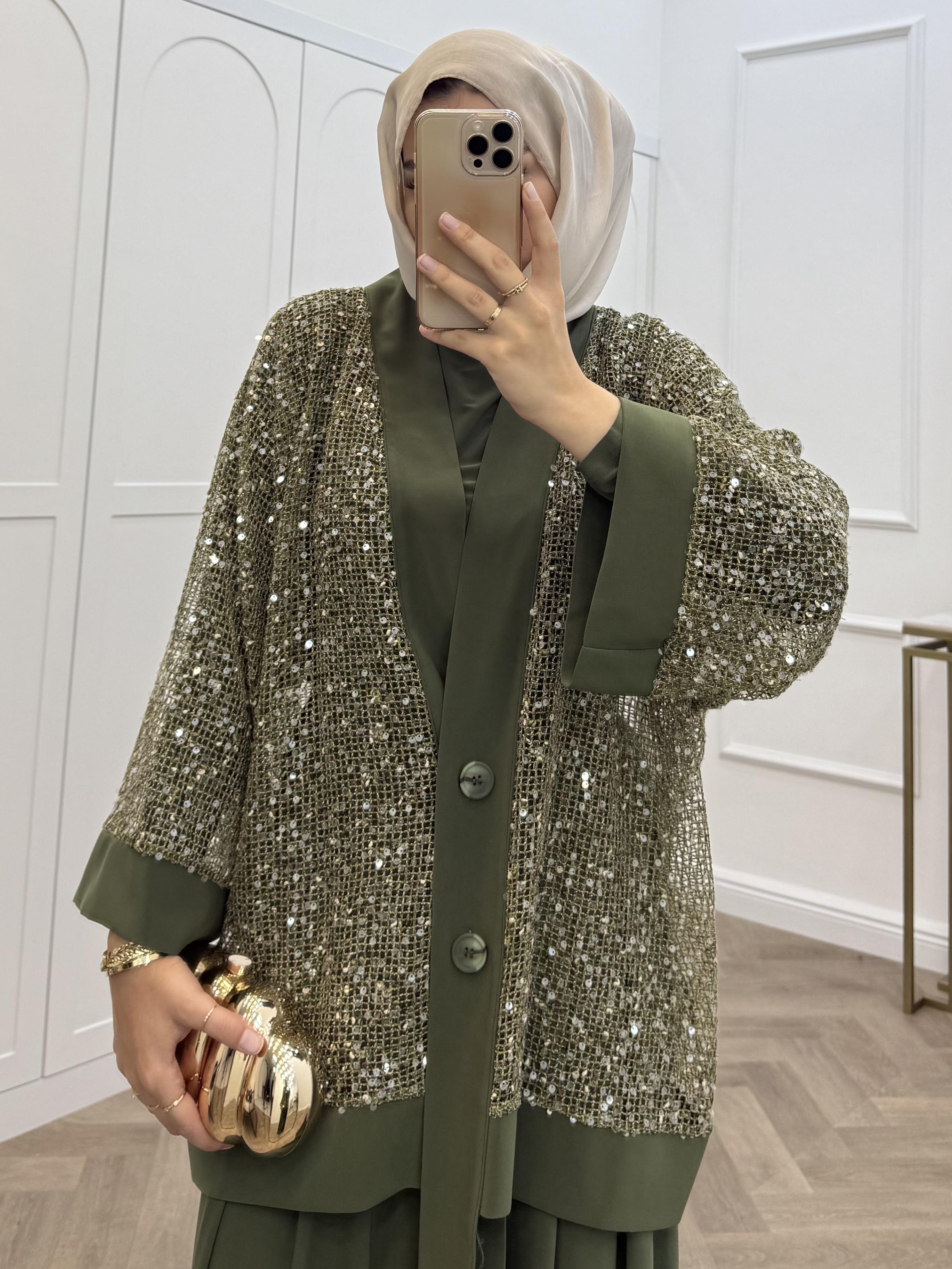 PAYETLİ ÜÇLÜ TAKIM YEŞİL