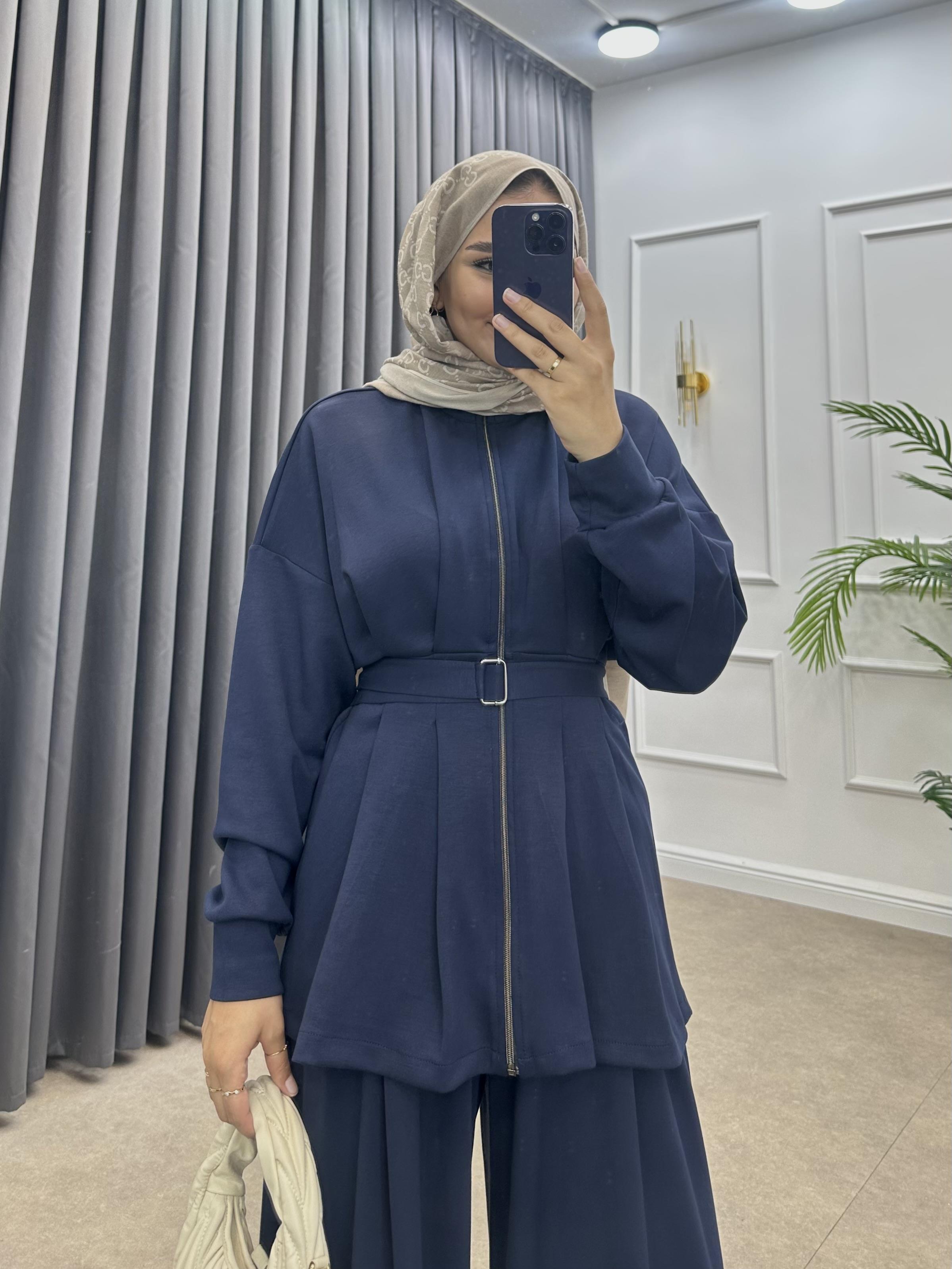 PENSLİ PANTOLONLU TAKIM LACİVERT