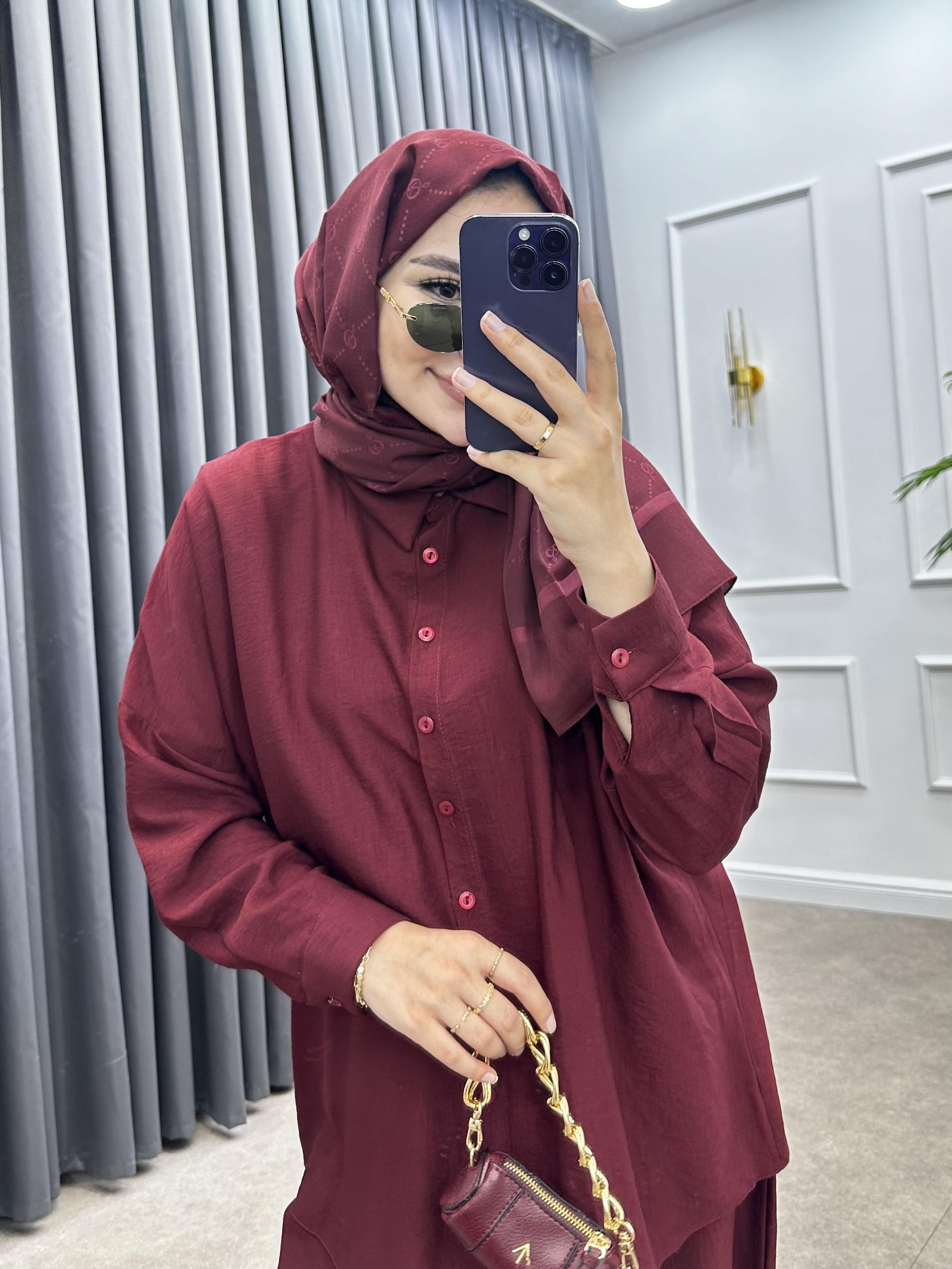 PİGA ŞALVARLI TAKIM BORDO