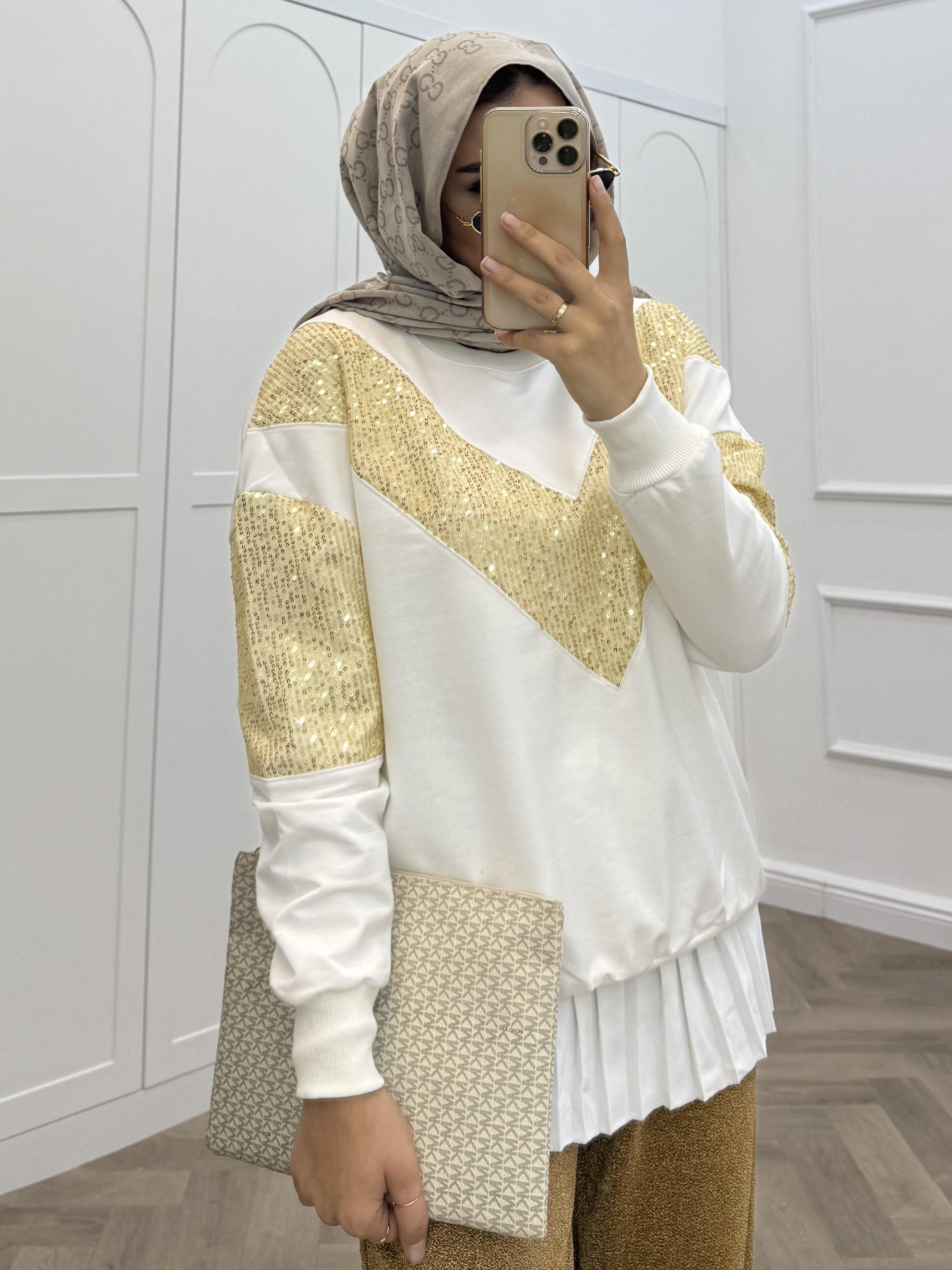 PUL PAYET SWEAT GOLD