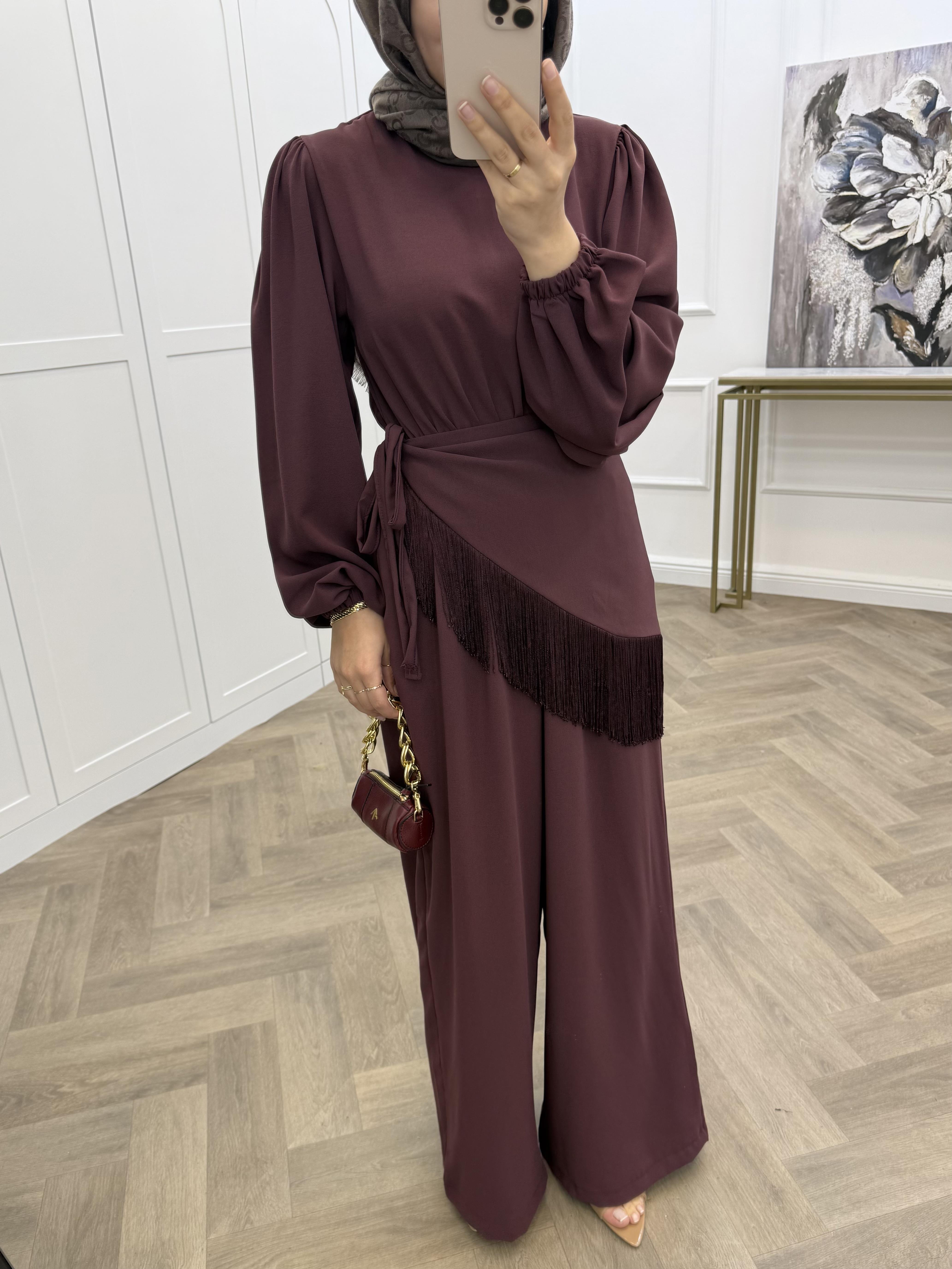 PÜSKÜLLÜ TULUM BORDO