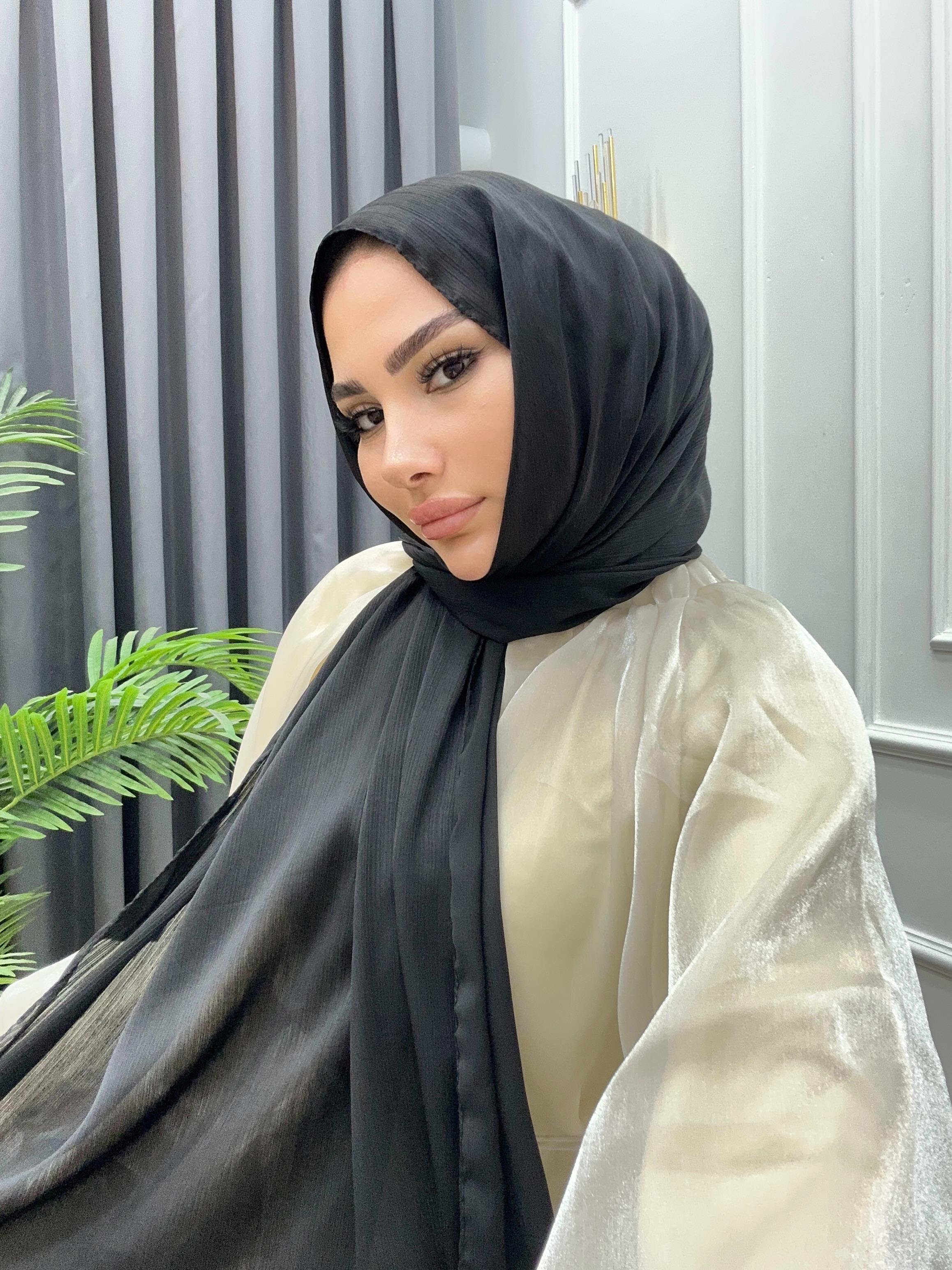 SAFİR İPEK ŞAL SİYAH