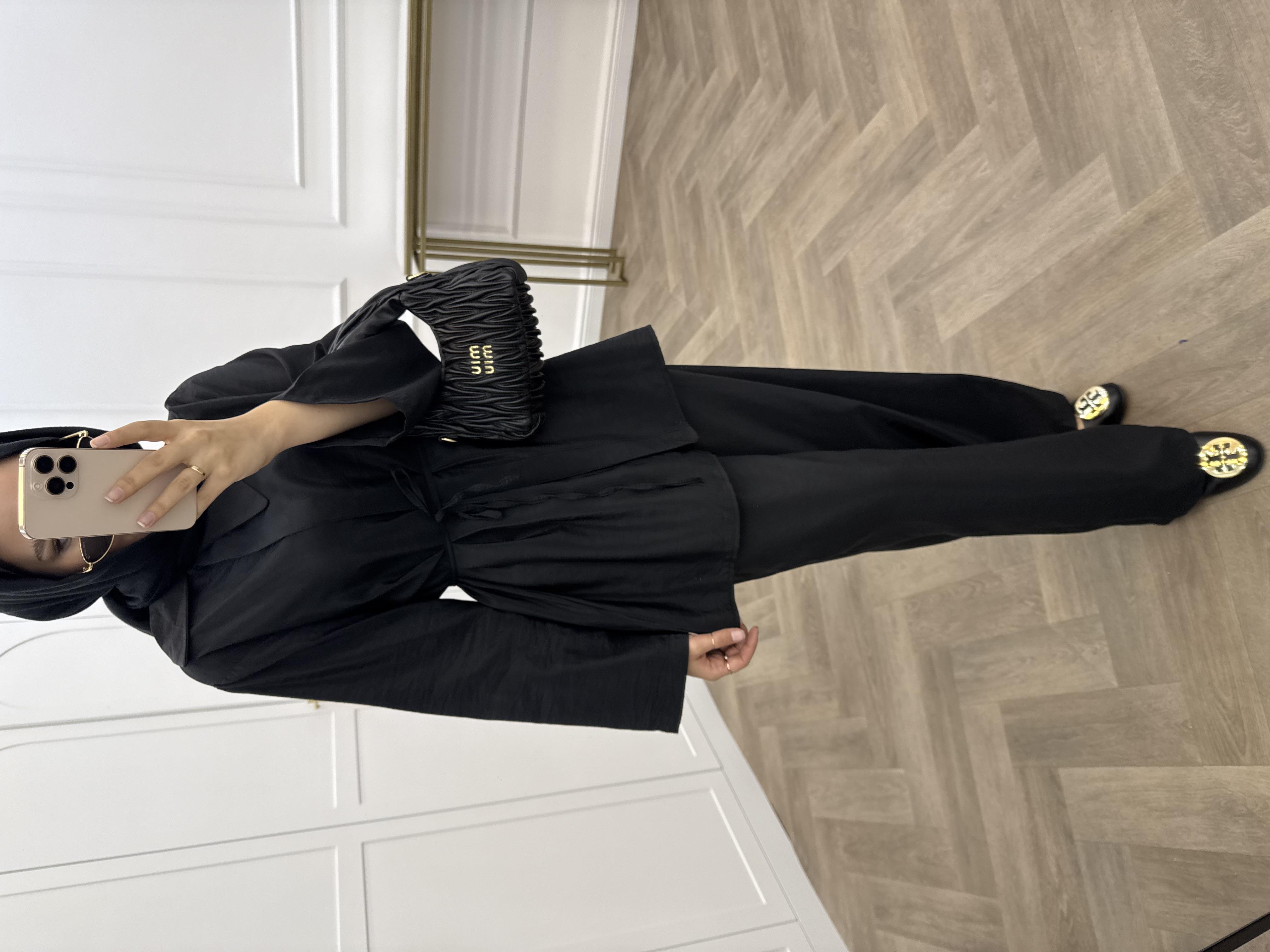 SAHRA PANTOLONLU TAKIM SİYAH