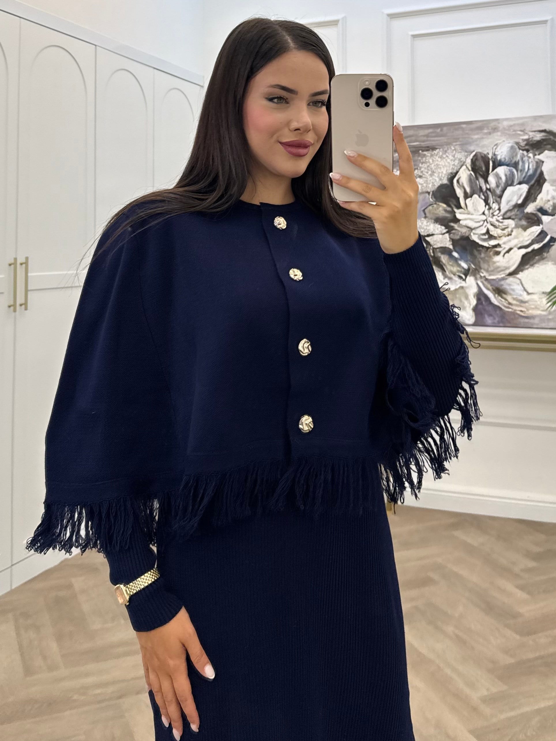 SALDA CEKETLİ TRİKO TAKIM LACİVERT
