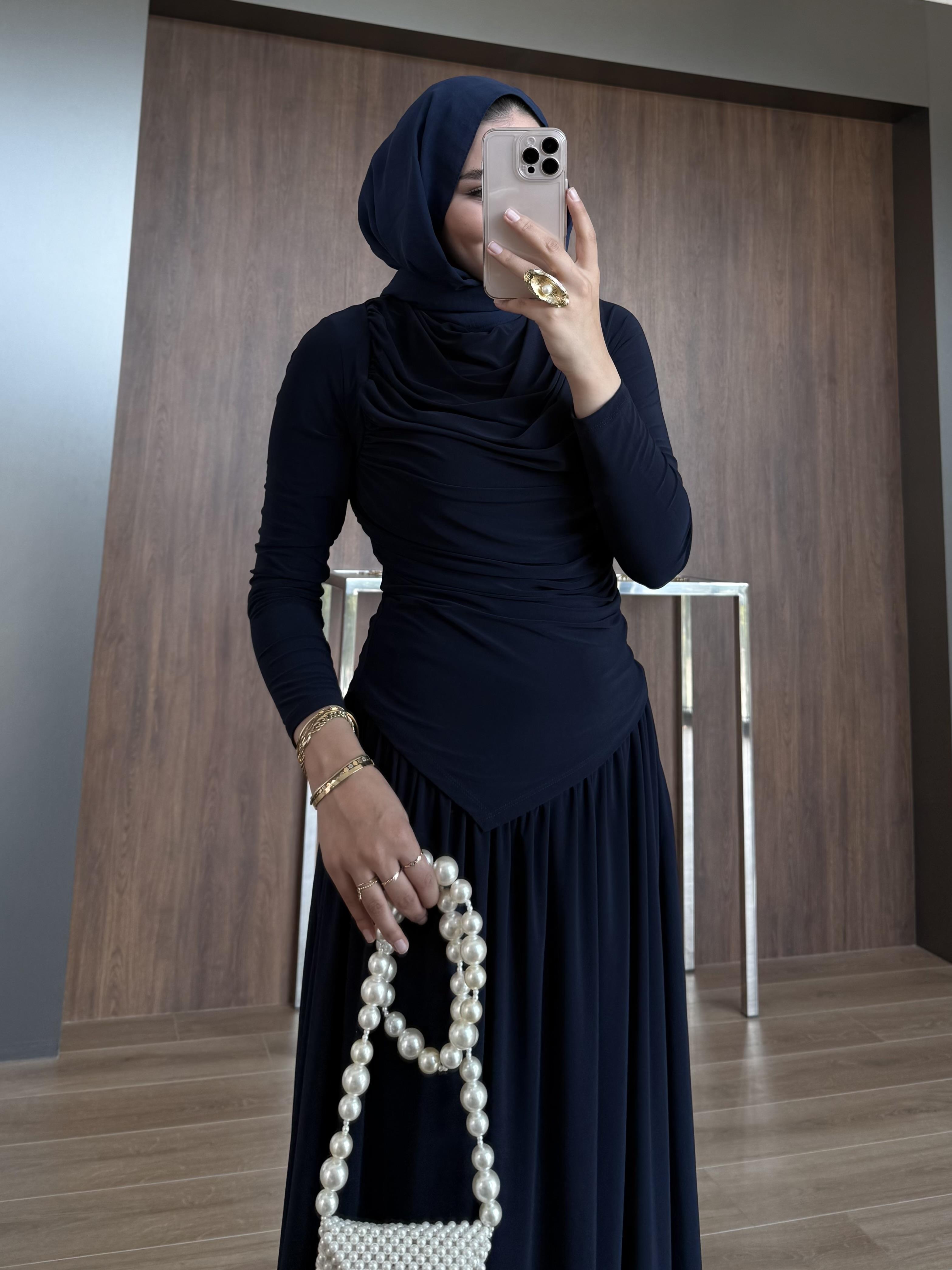 SANDY ETEKLİ TAKIM LACİVERT