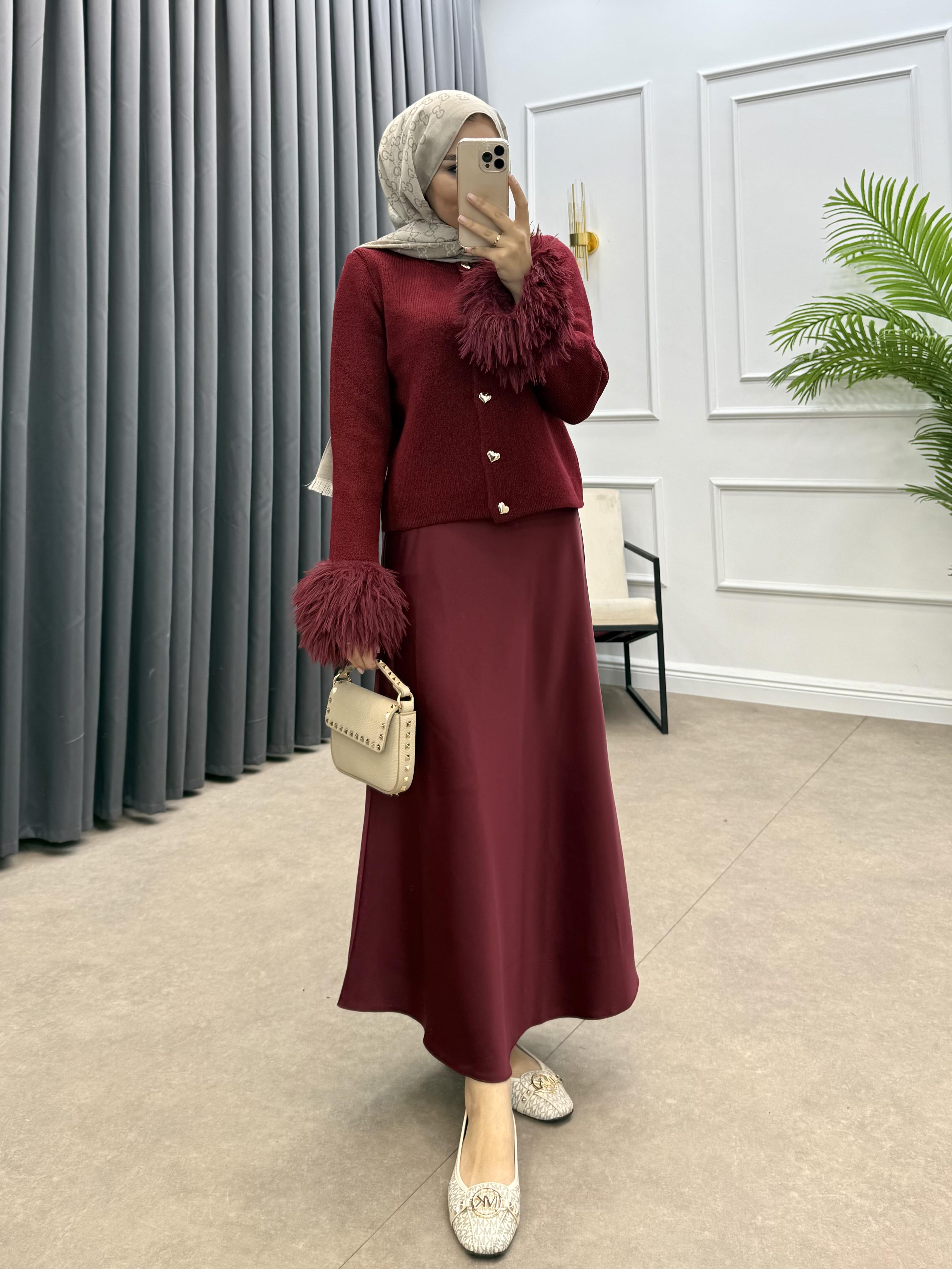 SATEN KALEM ETEK BORDO