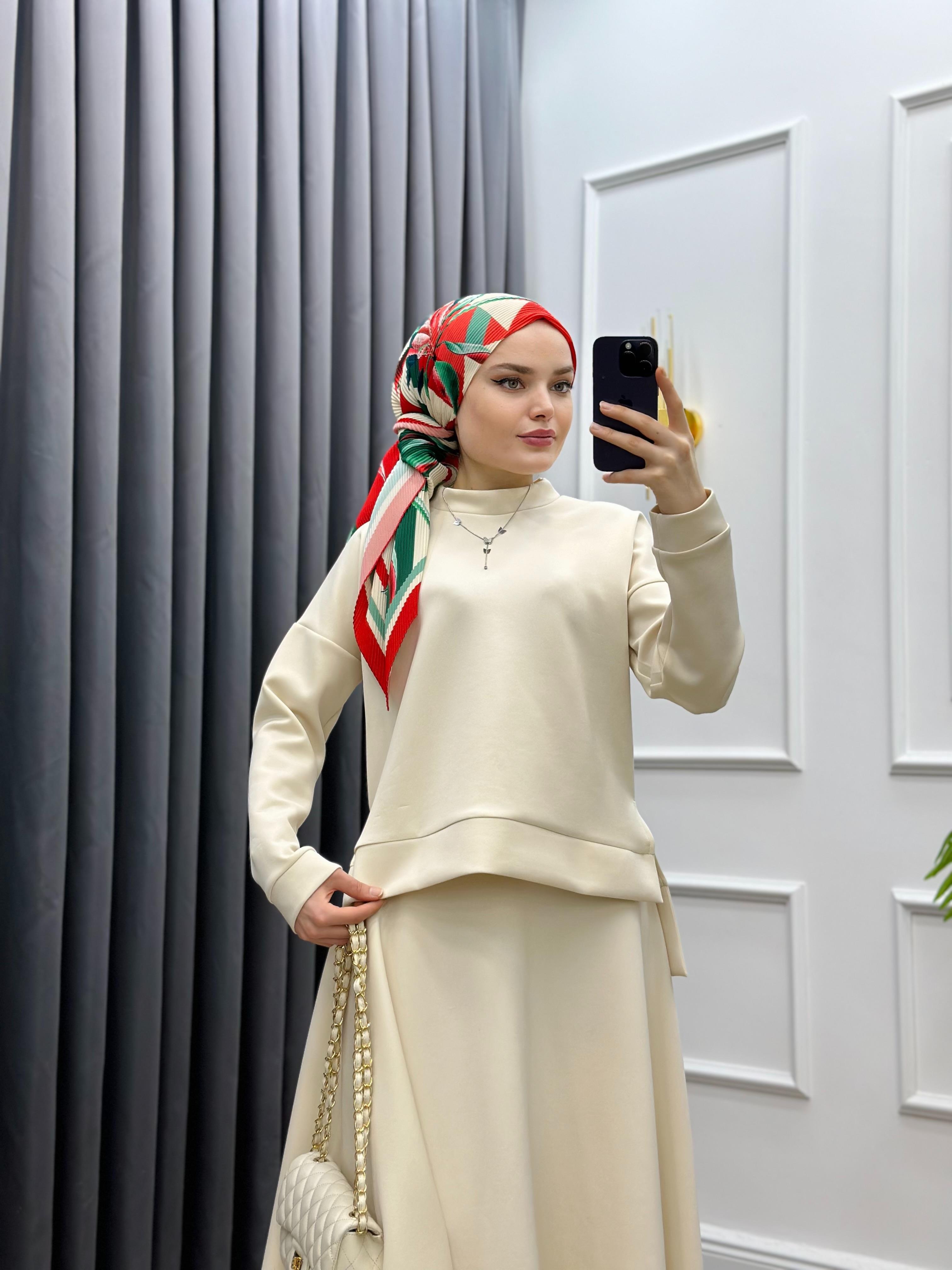 SCUBA ETEKLİ BASİC TAKIM BEJ