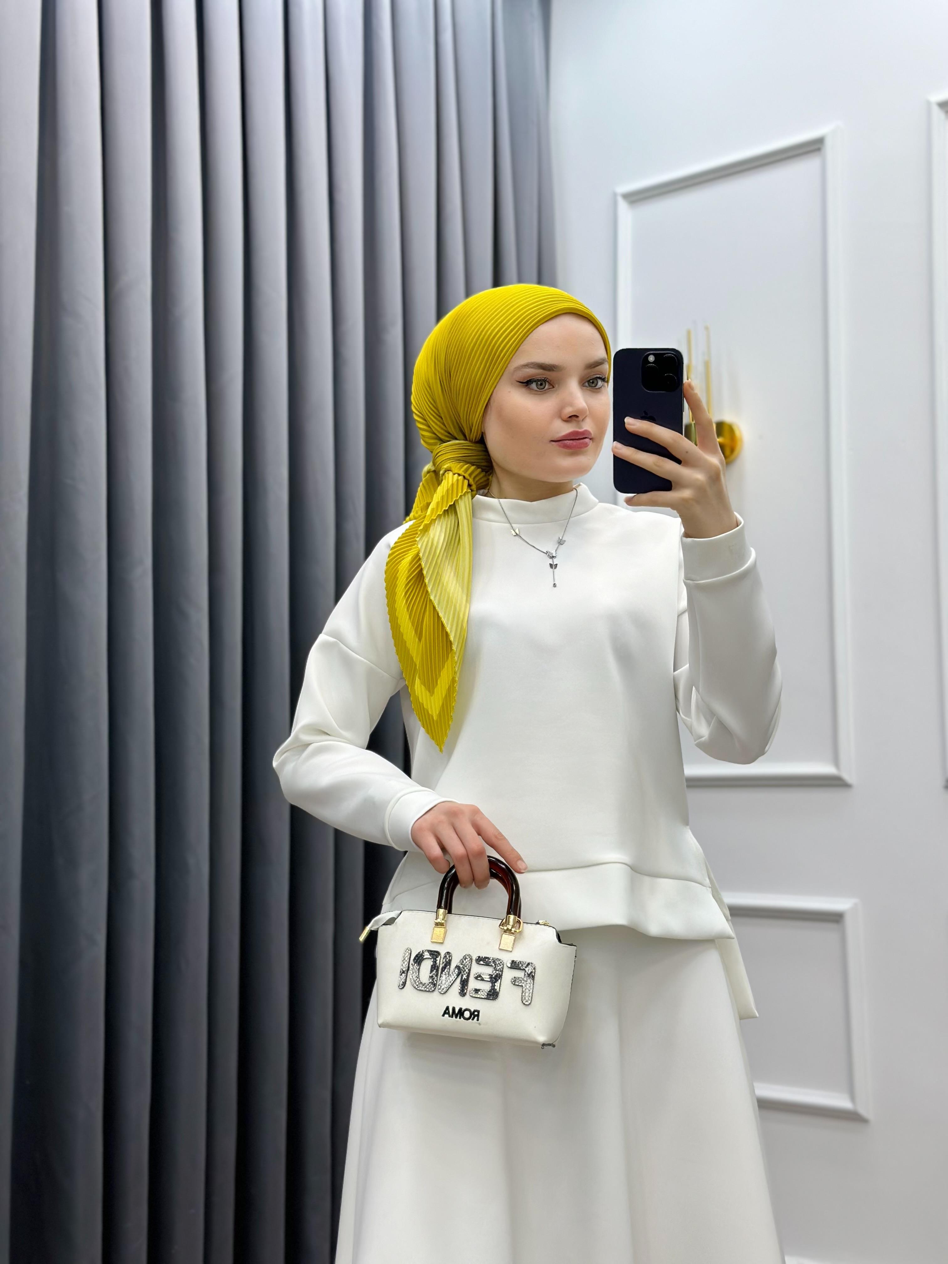 SCUBA ETEKLİ BASİC TAKIM BEYAZ