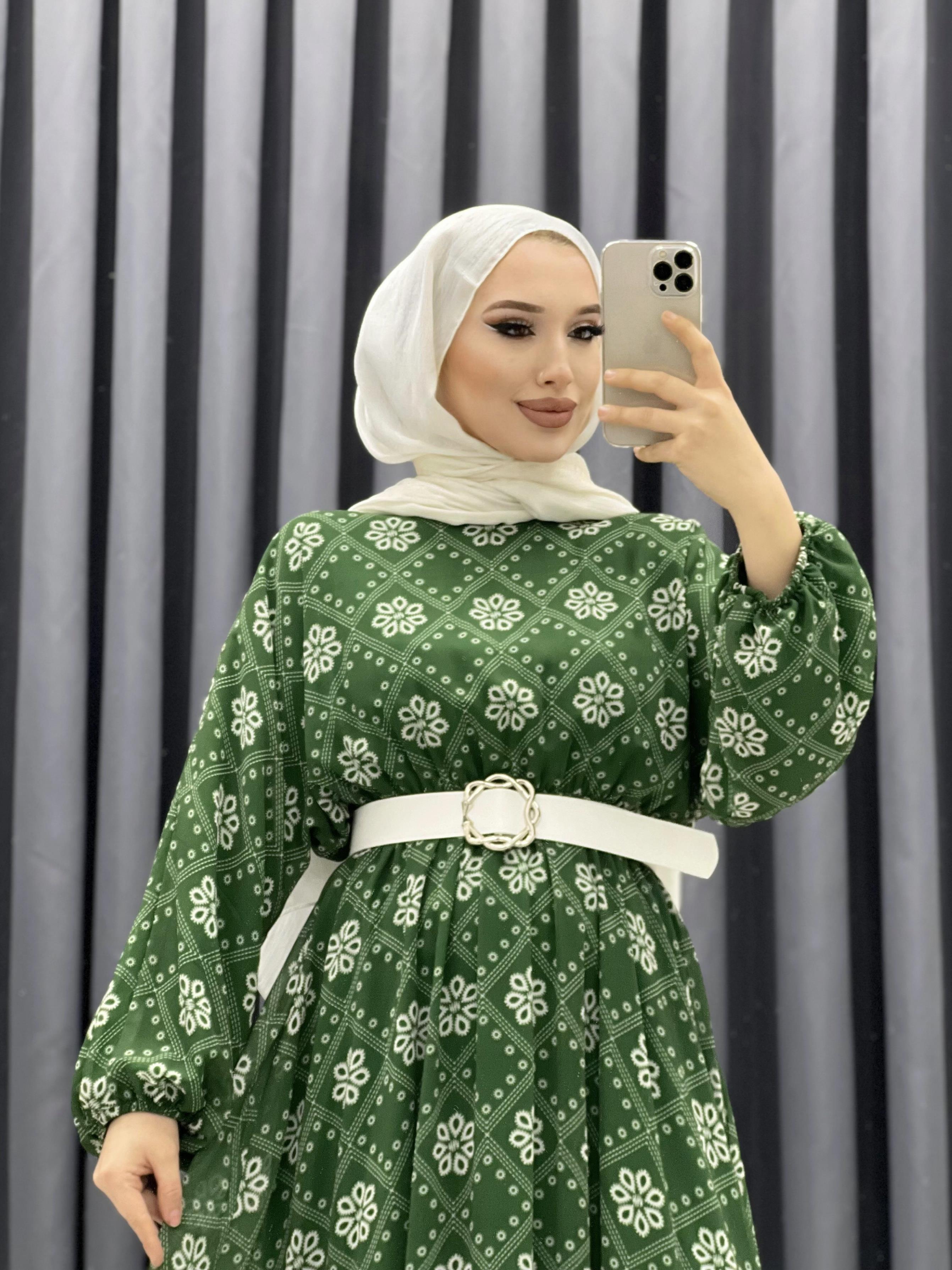 SEMA MODEL ELBİSE ZÜMRÜT YEŞİL