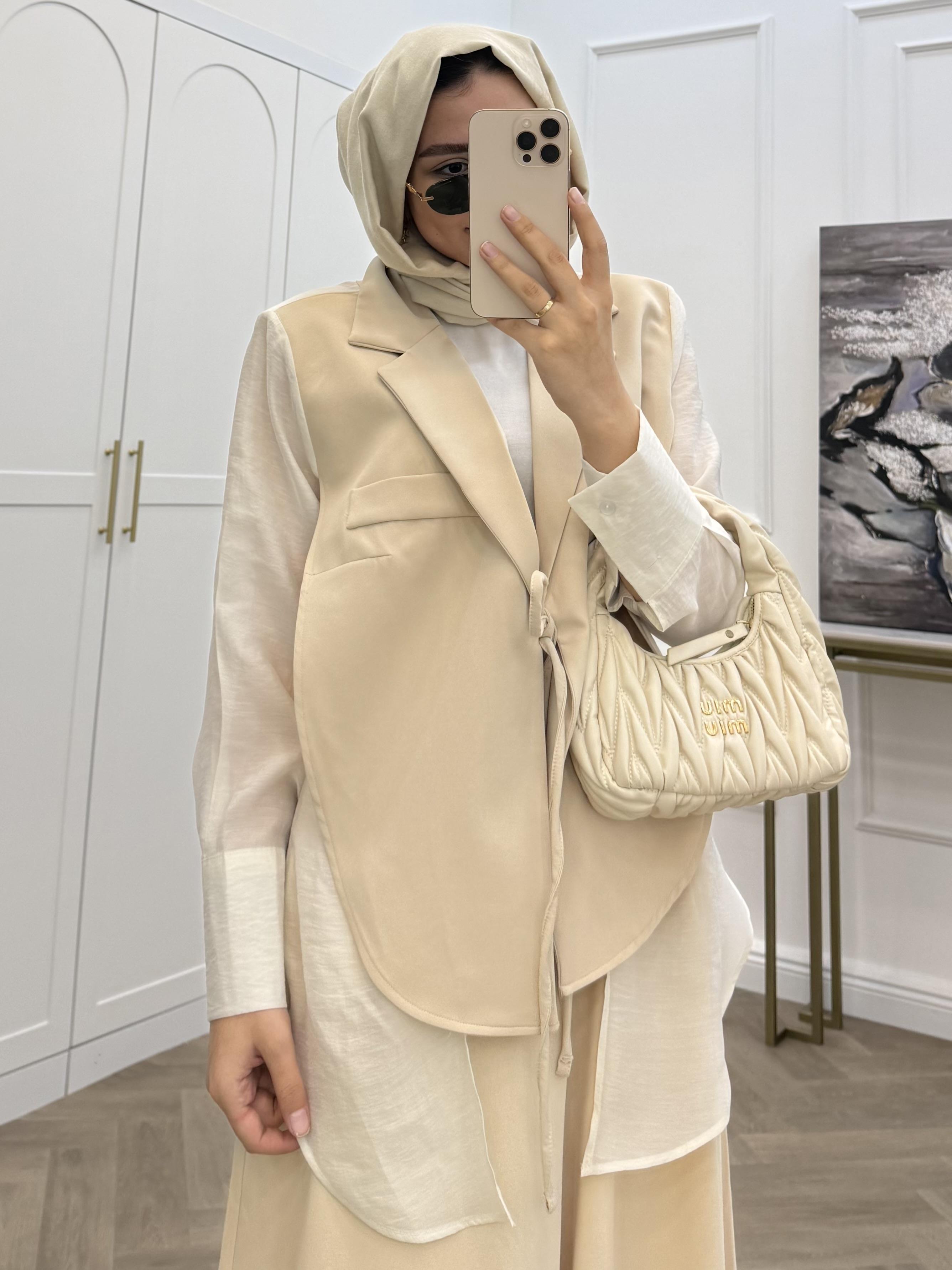 ŞİFON DETAYLI CEKET TAŞ