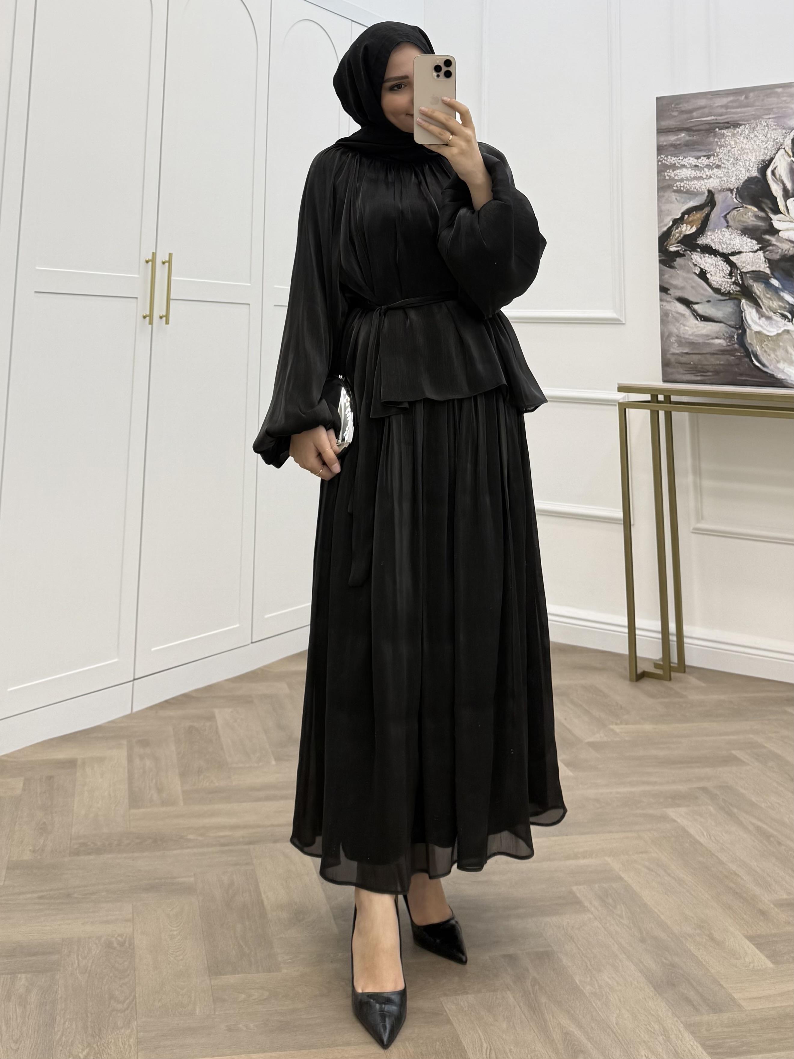 SUEL JANJAN ETEKLİ TAKIM SİYAH