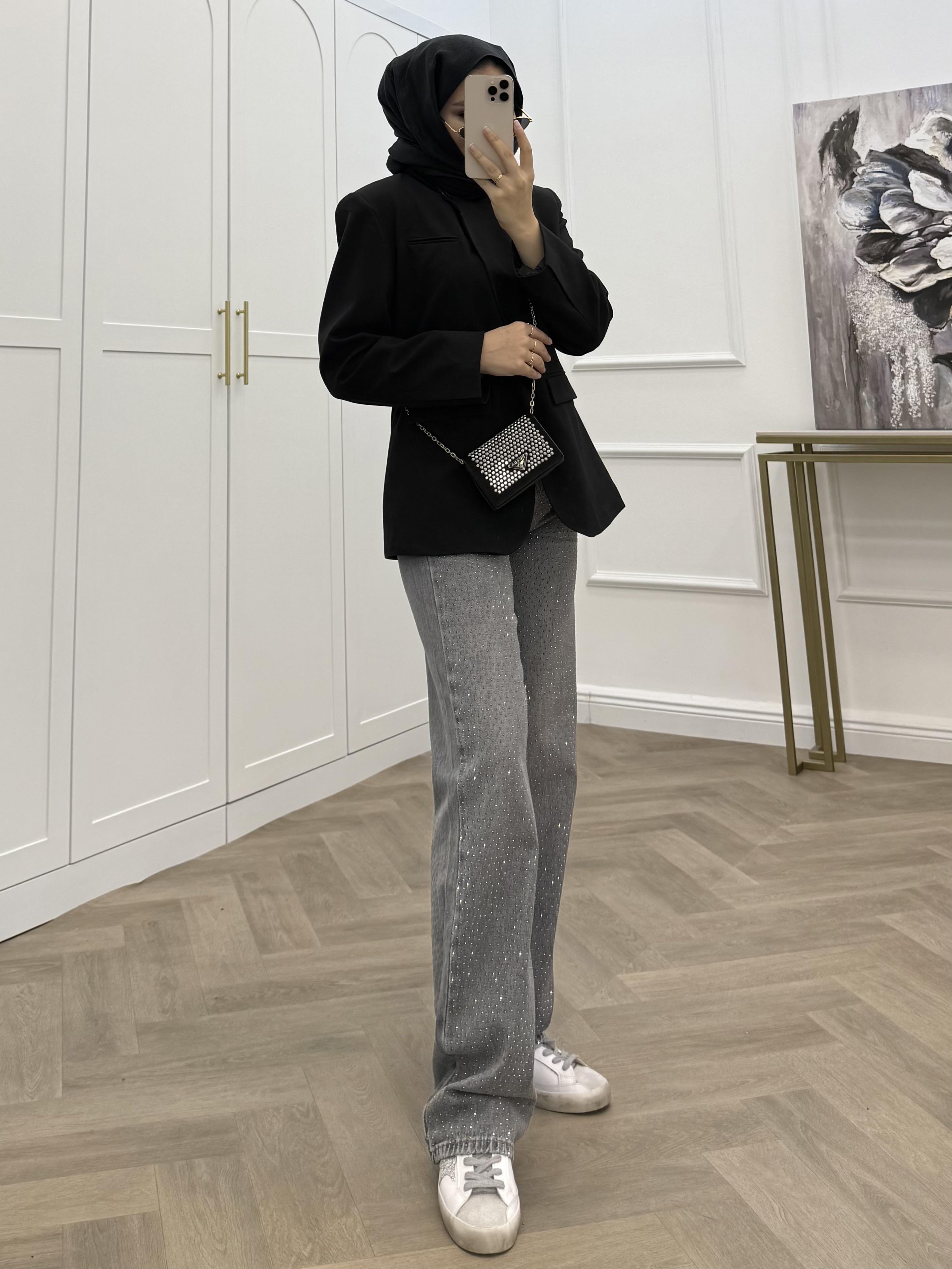 TEK DÜĞMELİ BLAZER CEKET SİYAH