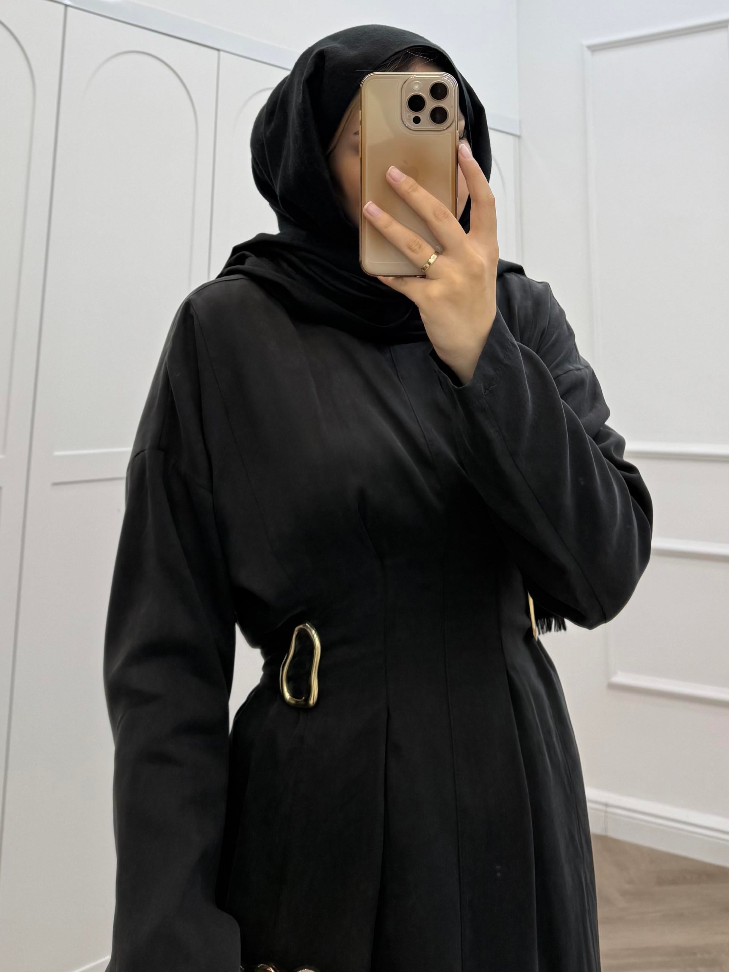 TOKALI MODAL ELBİSE SİYAH