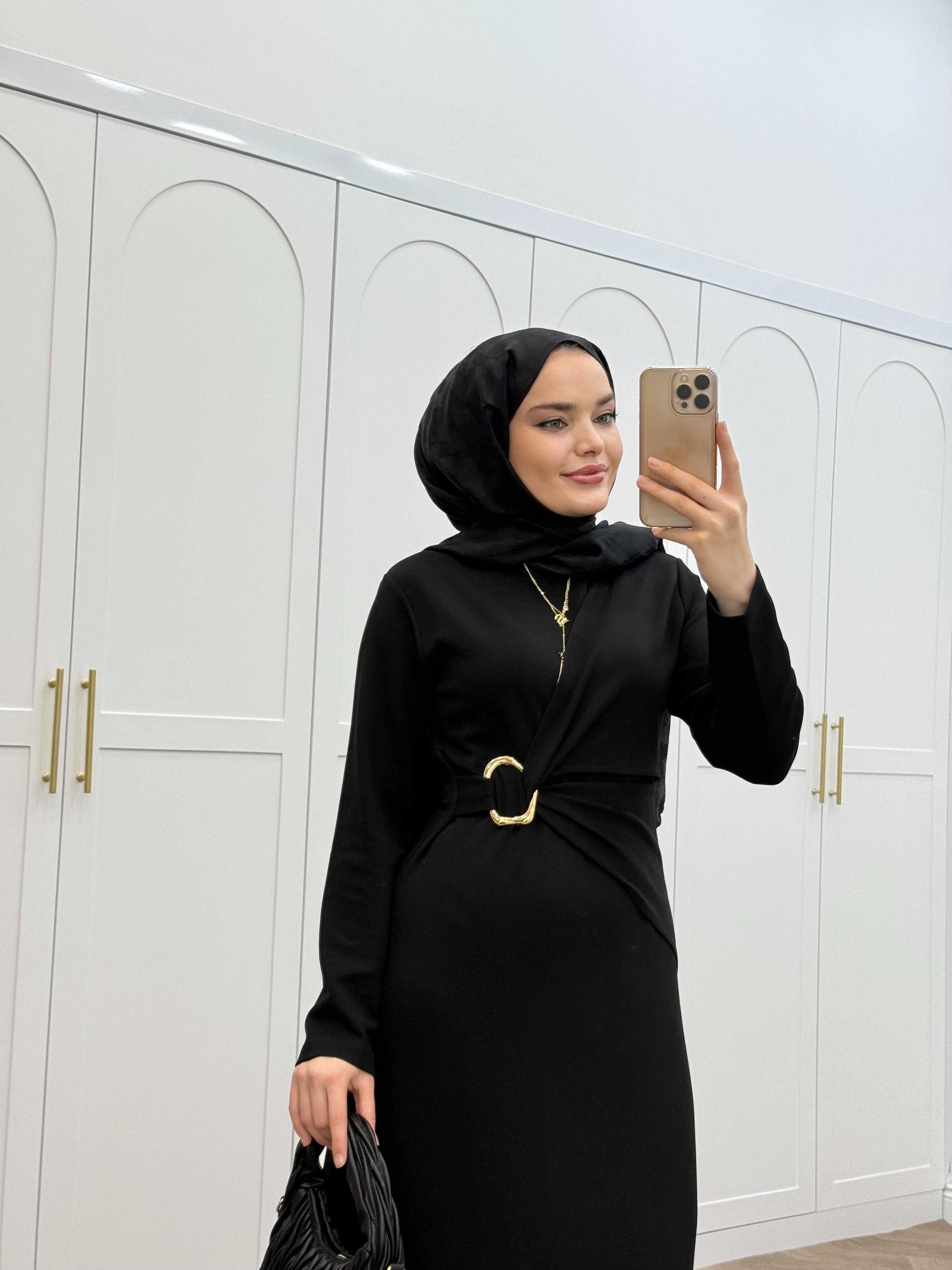 TOKALI OYSHO ELBİSE SİYAH