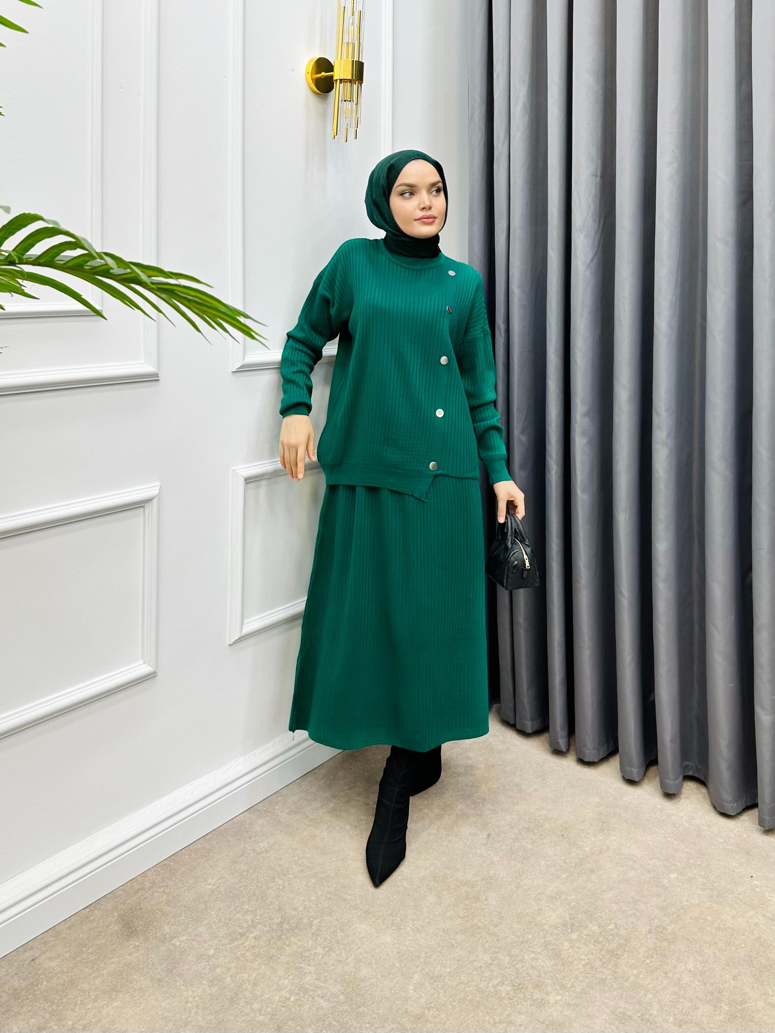 ETEKLİ TRİKO TAKIM ZÜMRÜT