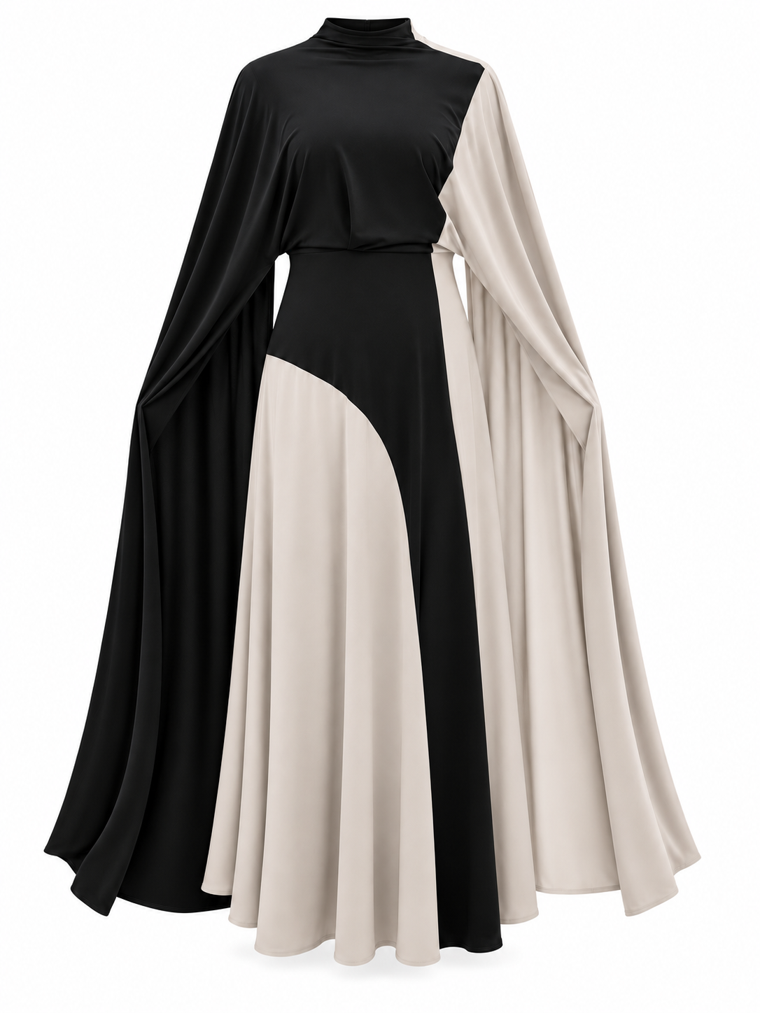 TUANA BLOKLU SANDY ELBİSE SİYAH