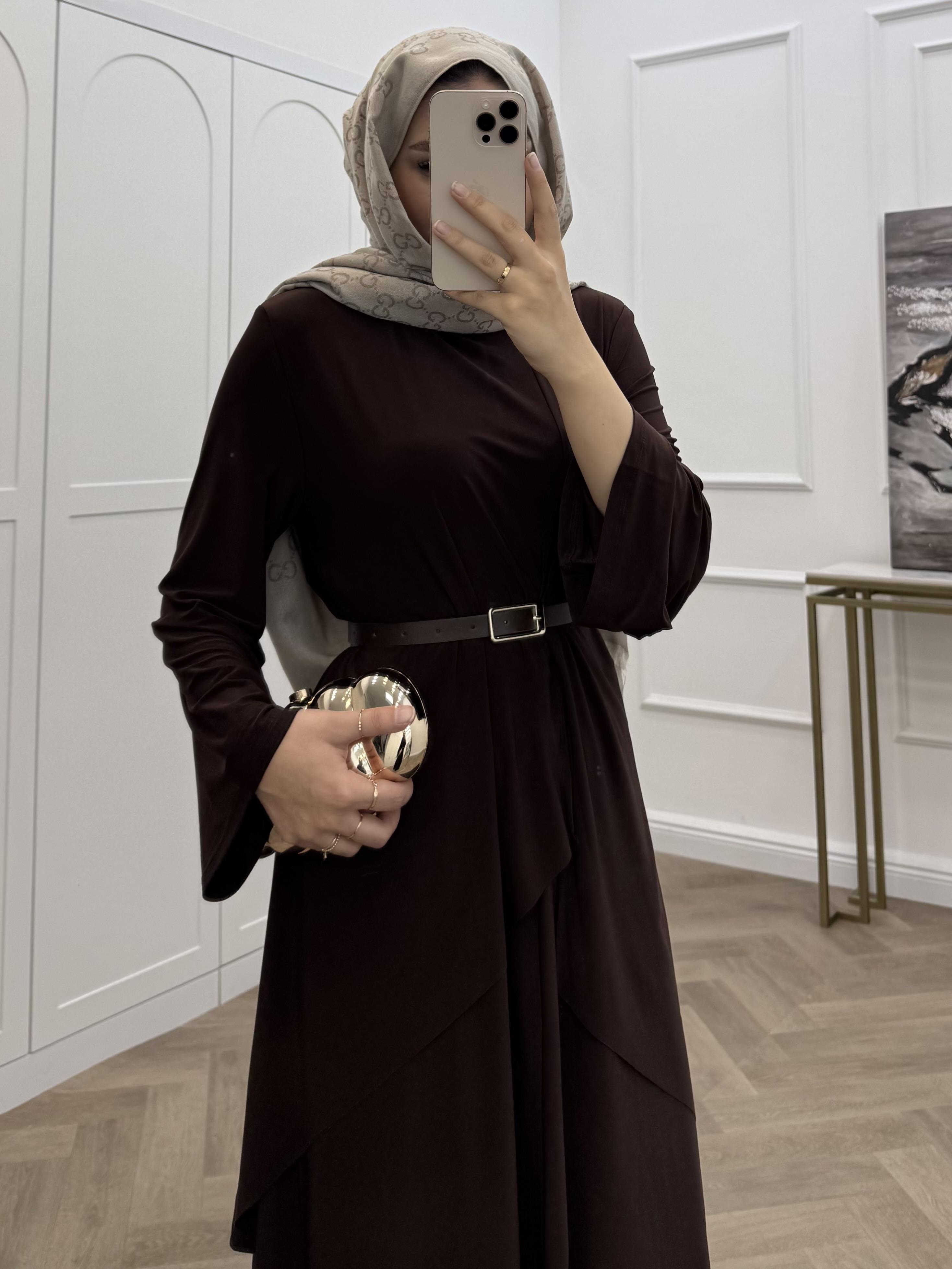 TUNİKLİ SANDY TAKIM KAHVE