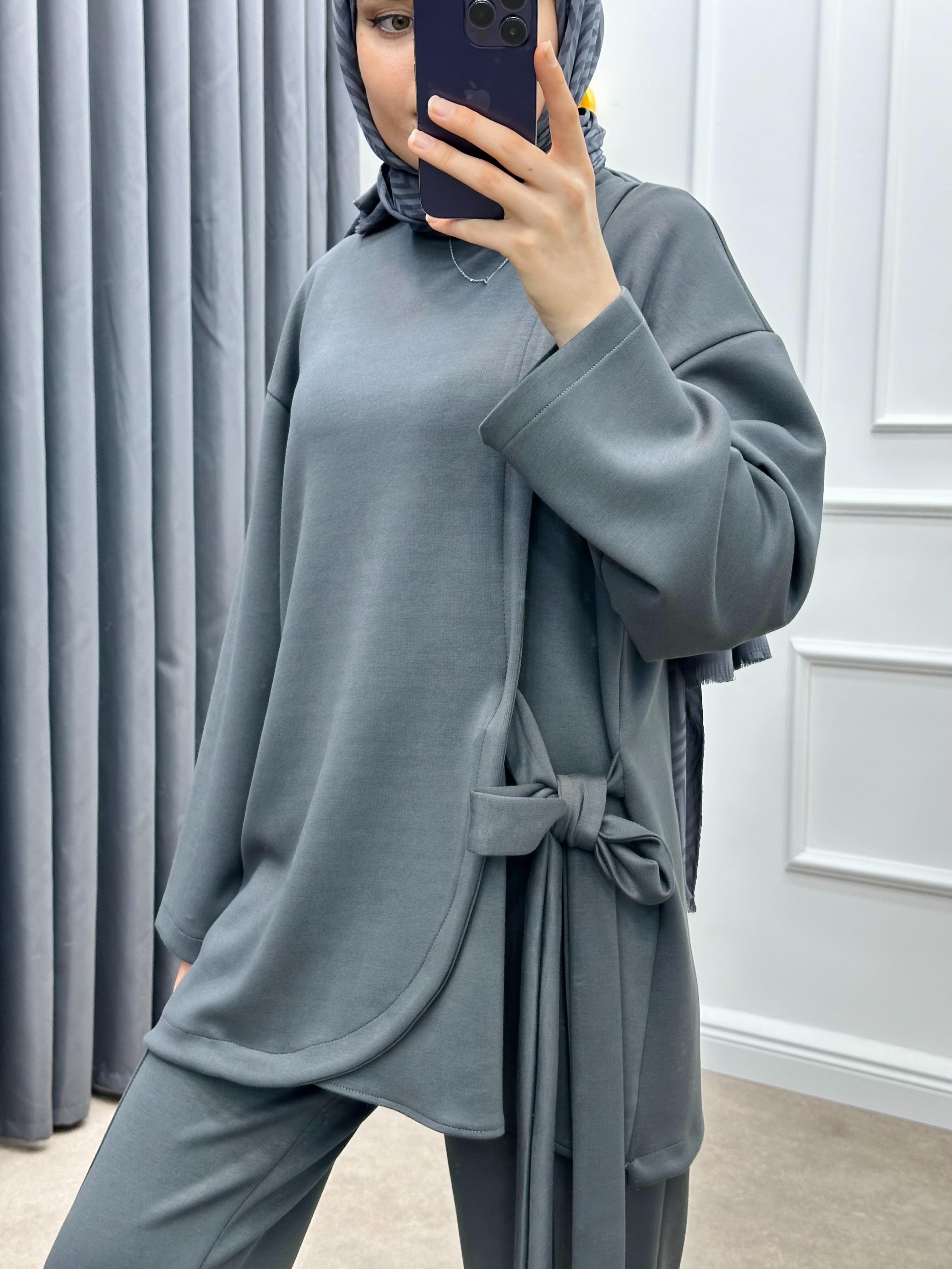 YANDAN BAĞLAMALI OYSHO İKİLİ TAKIM FÜME