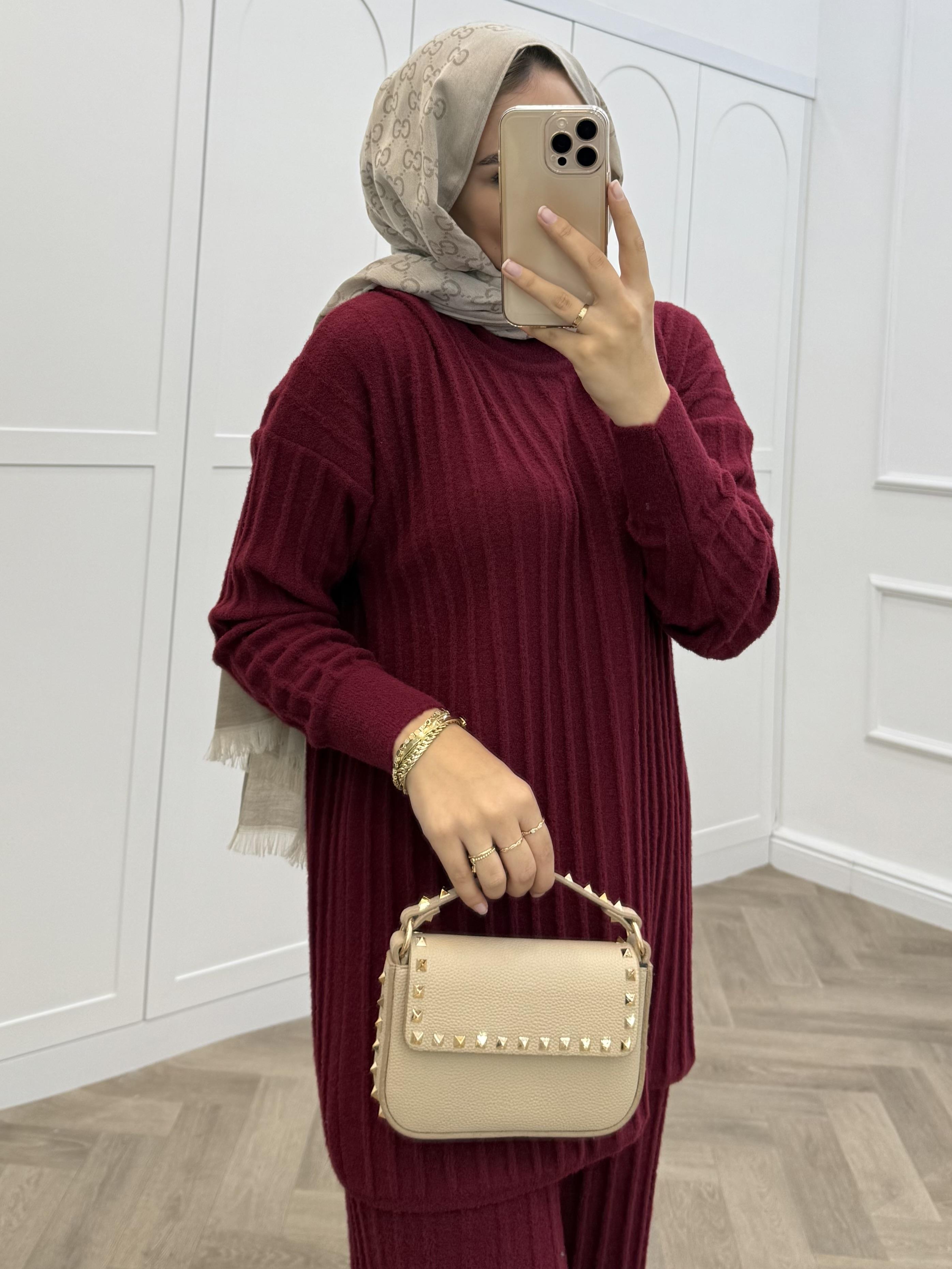 YUMOŞ PANTOLONLU TAKIM BORDO