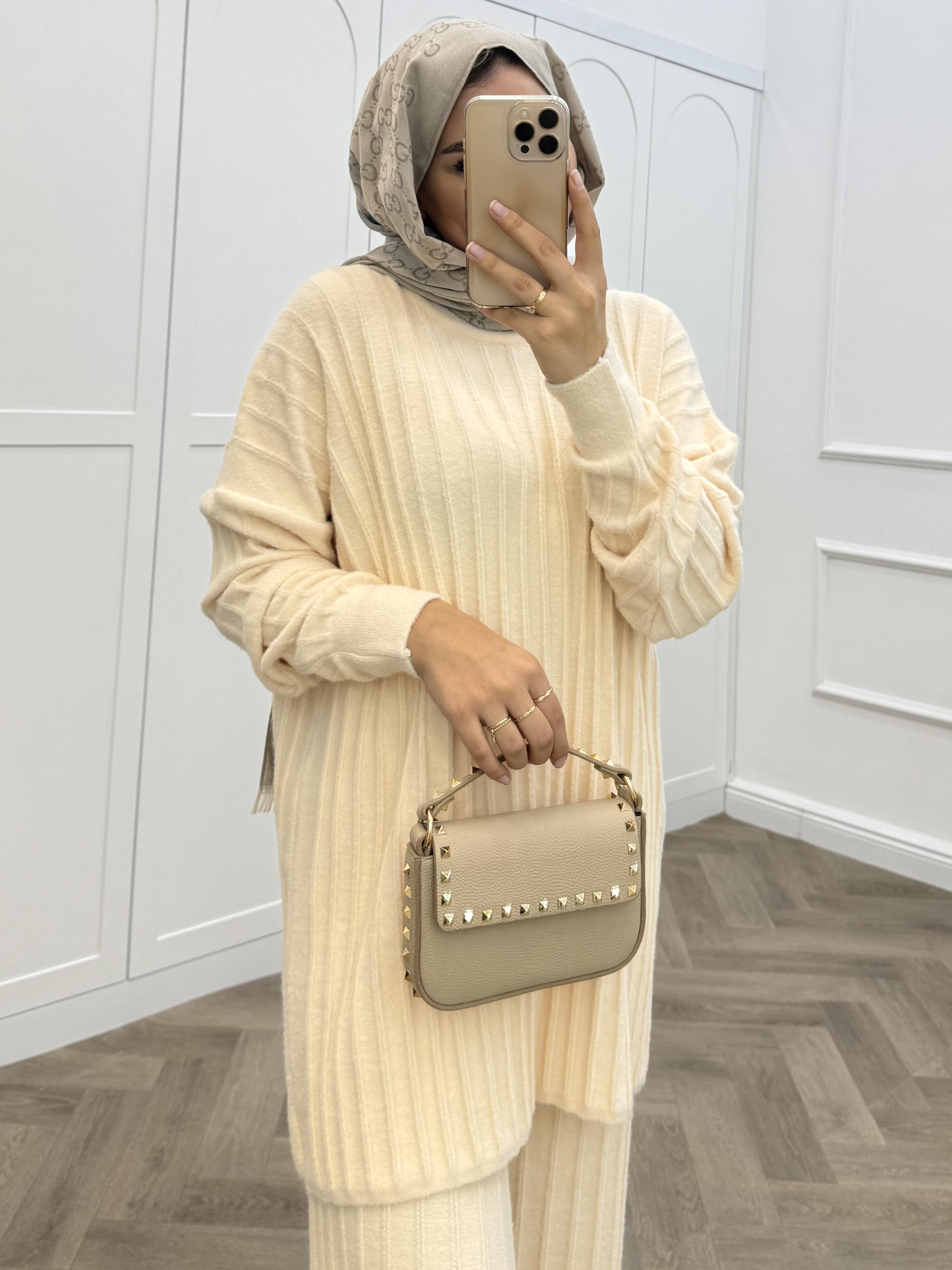 YUMOŞ PANTOLONLU TAKIM KAHVE