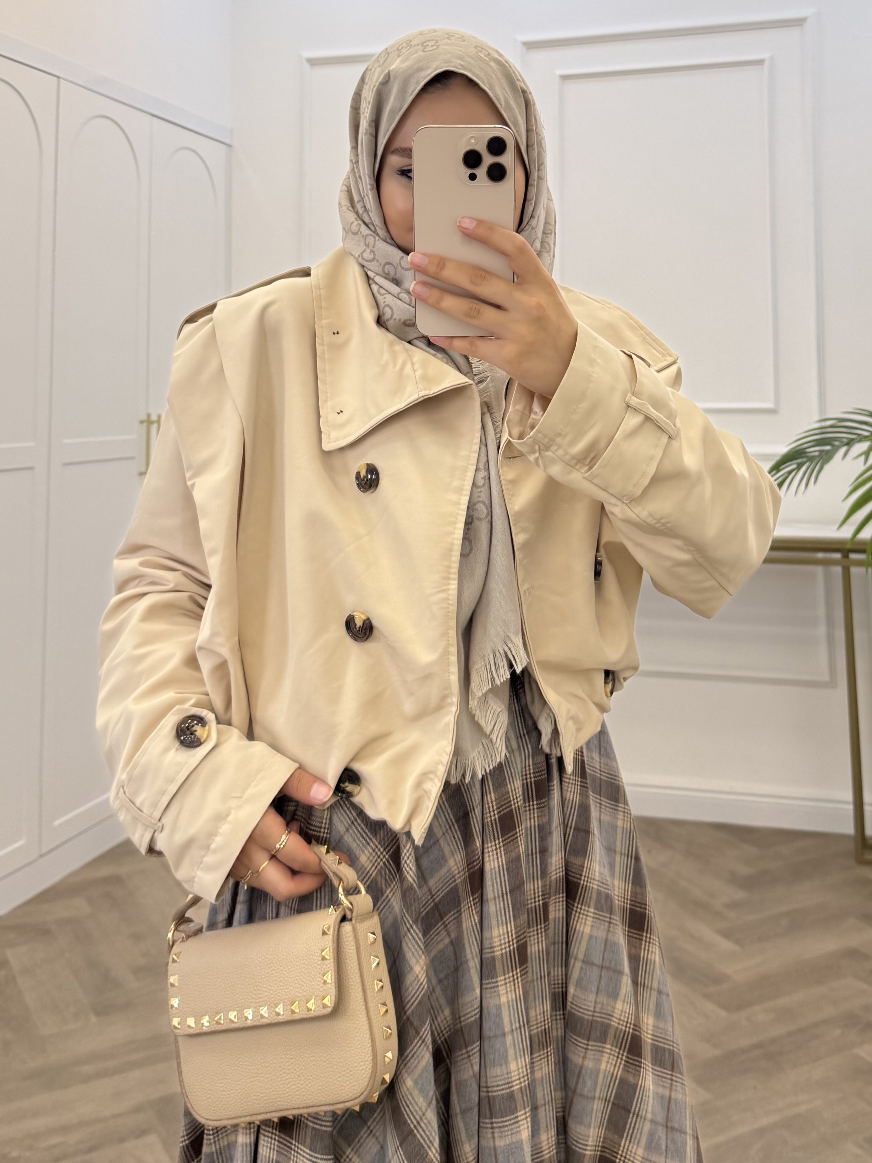 ZARRA KISA BOMBER TRENÇKOT TAŞ
