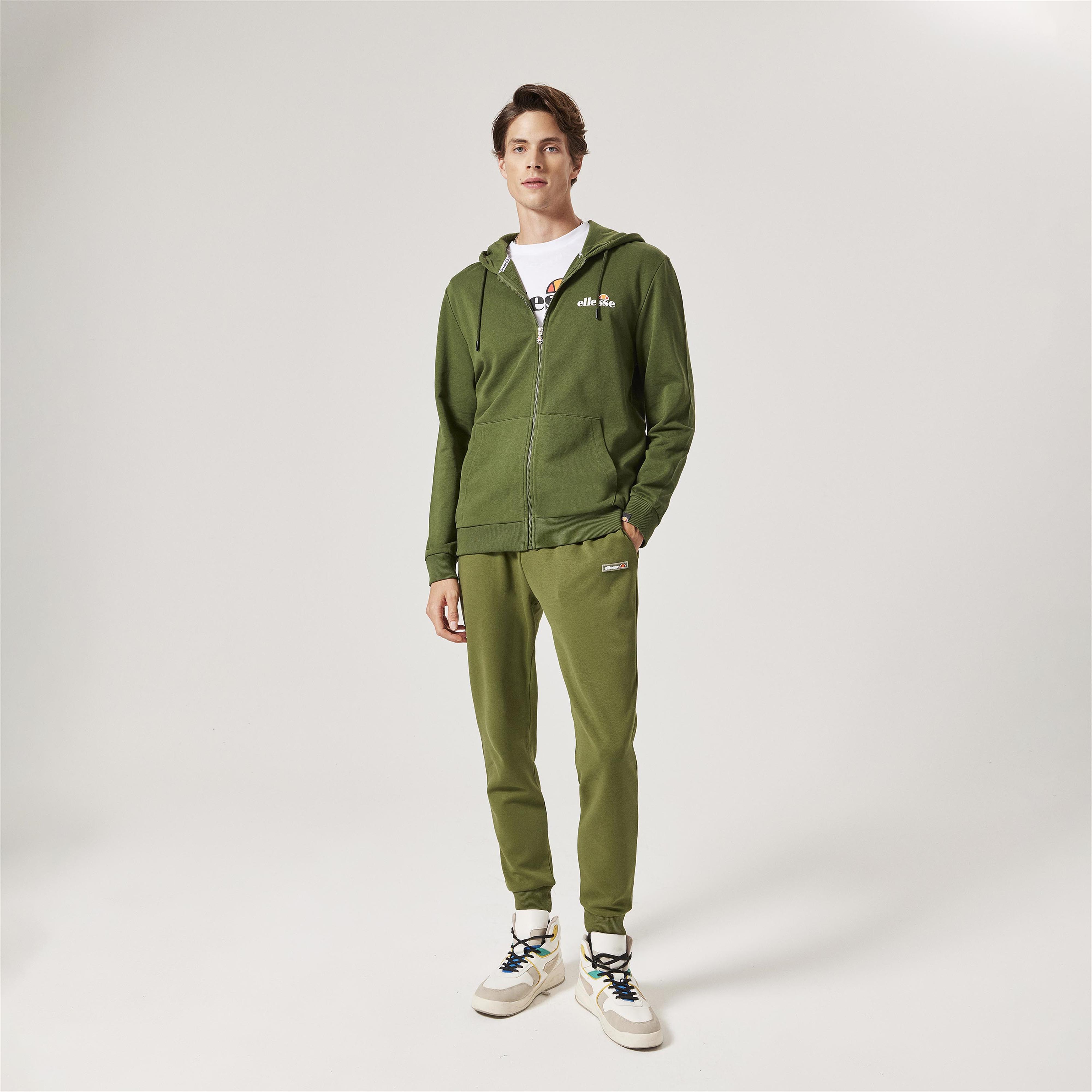 Ellesse best sale tracksuit green