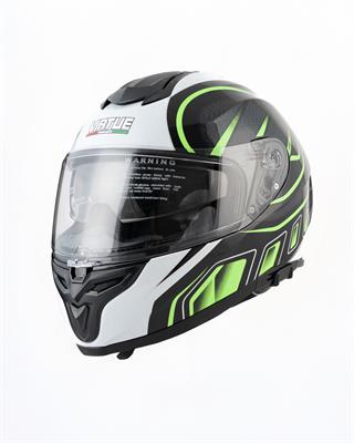 VIRTUE KAPALI KASK YEŞİL SİYAH BEYAZ