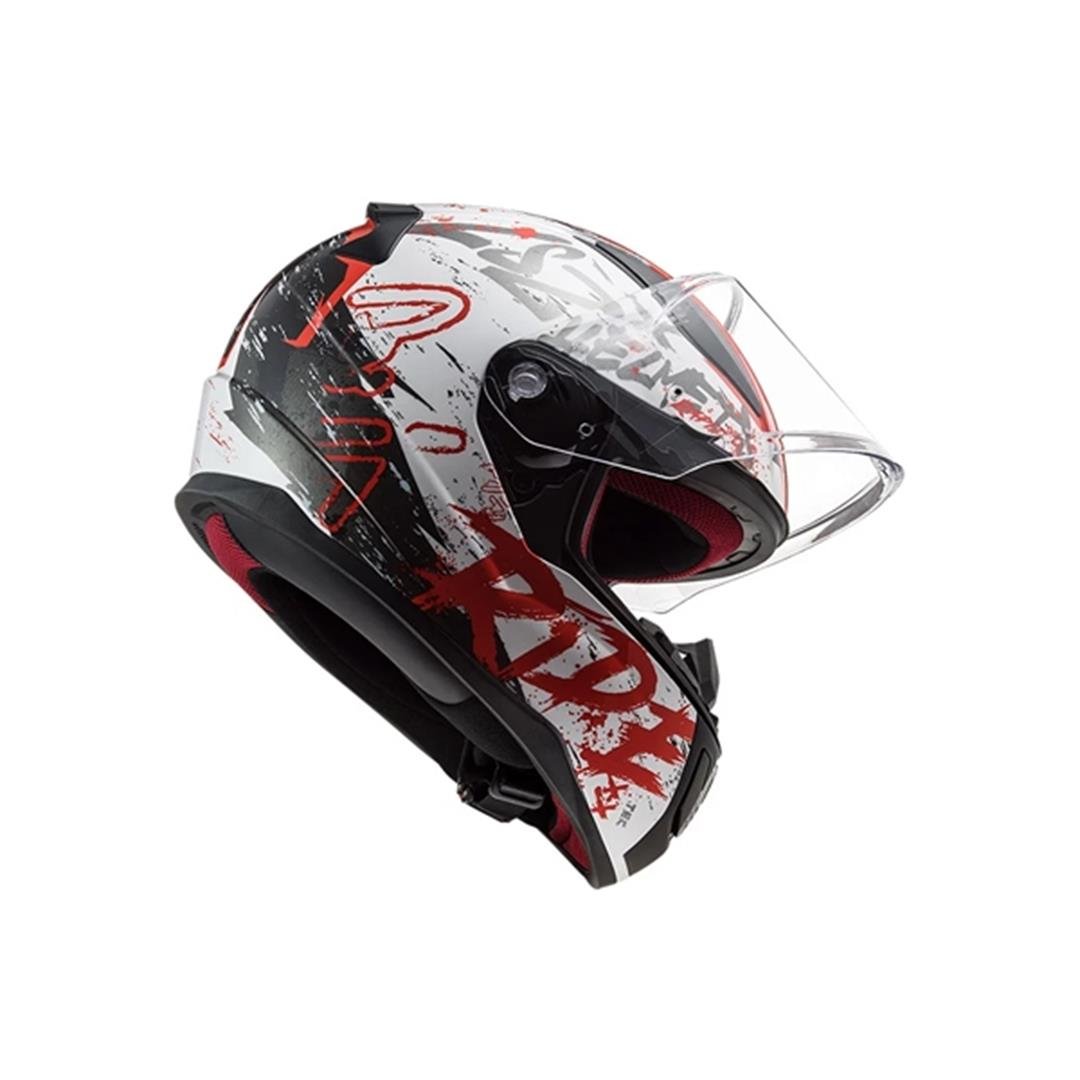 LS2 Rapid Naughty Kapalı Kask Kırmızı