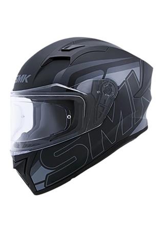 SMK Stellar Stage Kapalı Kask Siyah-Gri
