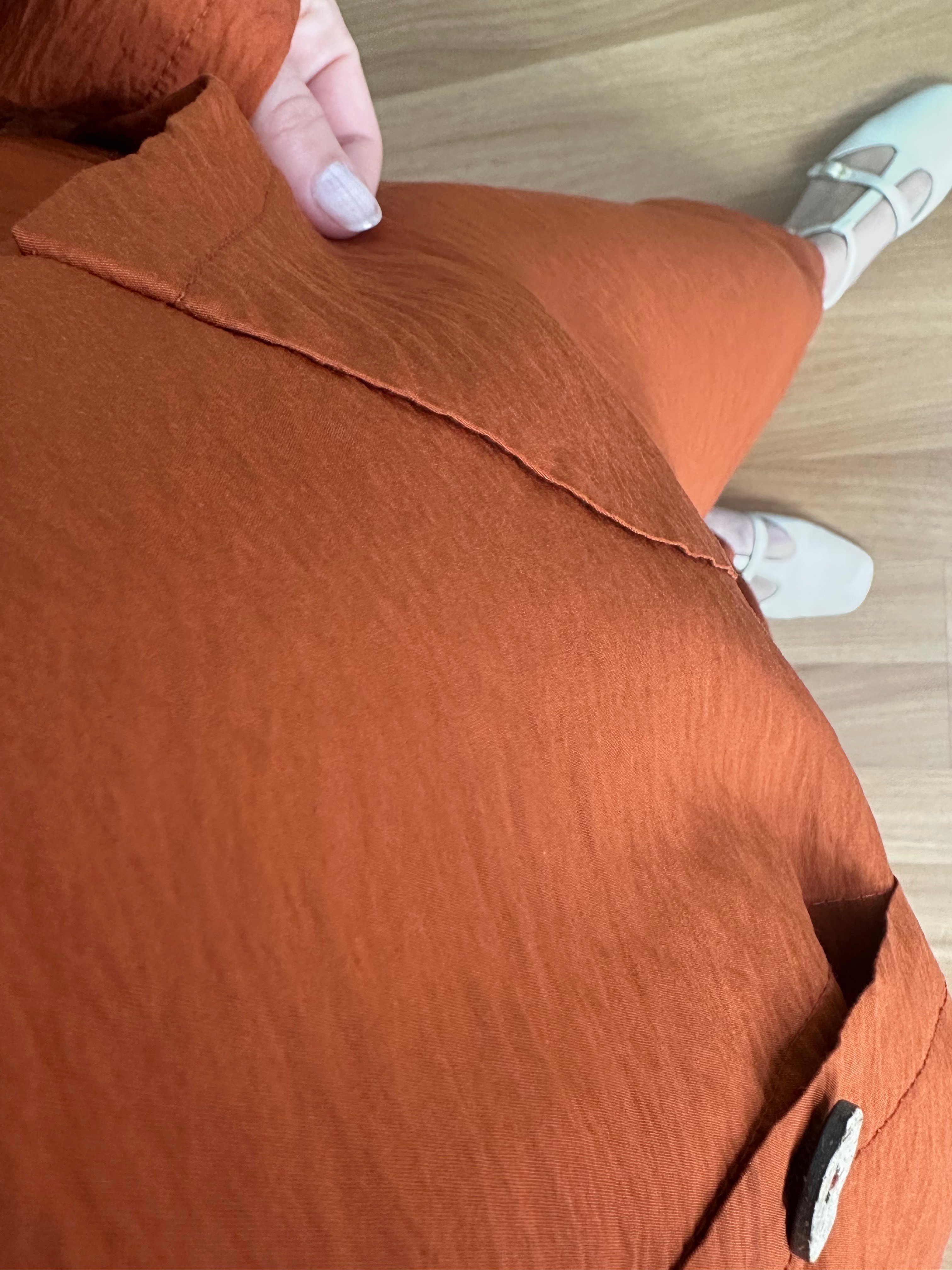 Aura Kiremit Bambu Kumaş Kapüşonlu Takım 