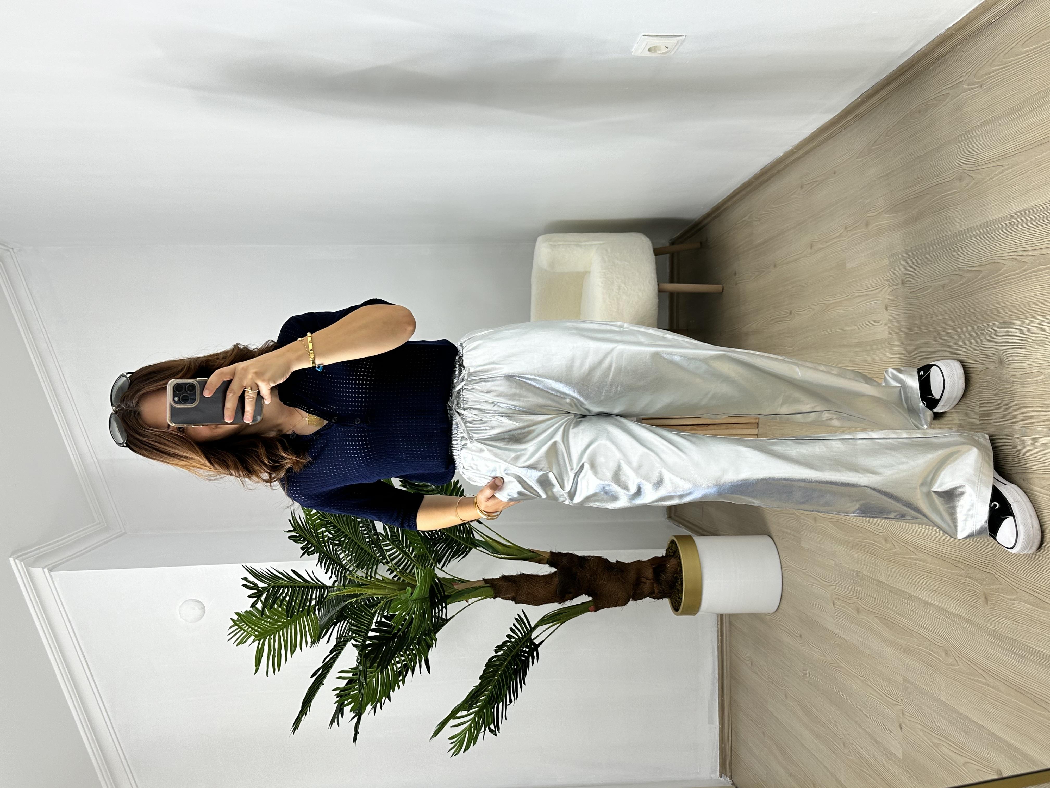 Lacivert Delikli Polo Yaka Triko