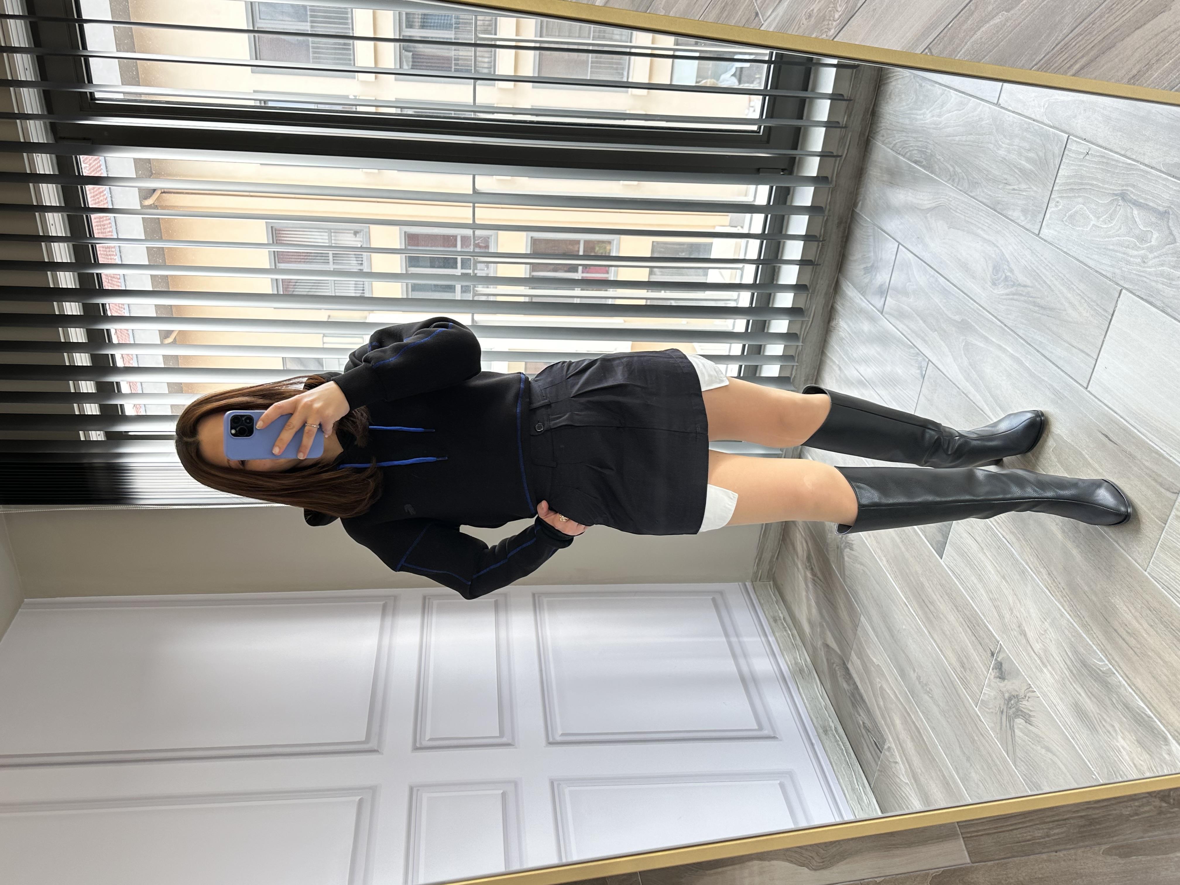 Orjinal Marka 3 İplik Şardonlu Siyah Sweatshirt