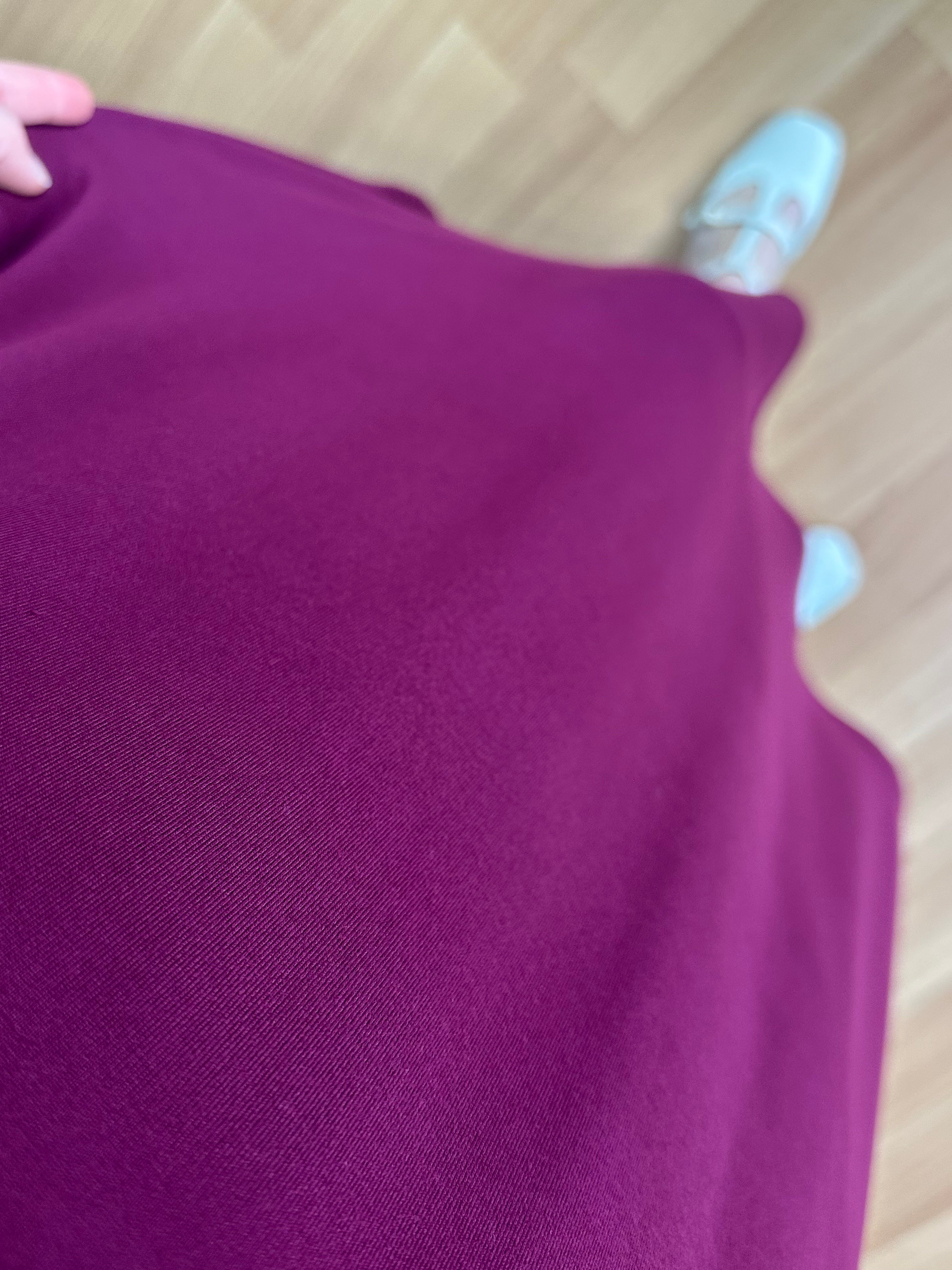 Samya Bordo Tahta Boncuk Detaylı Lilralı Elbise