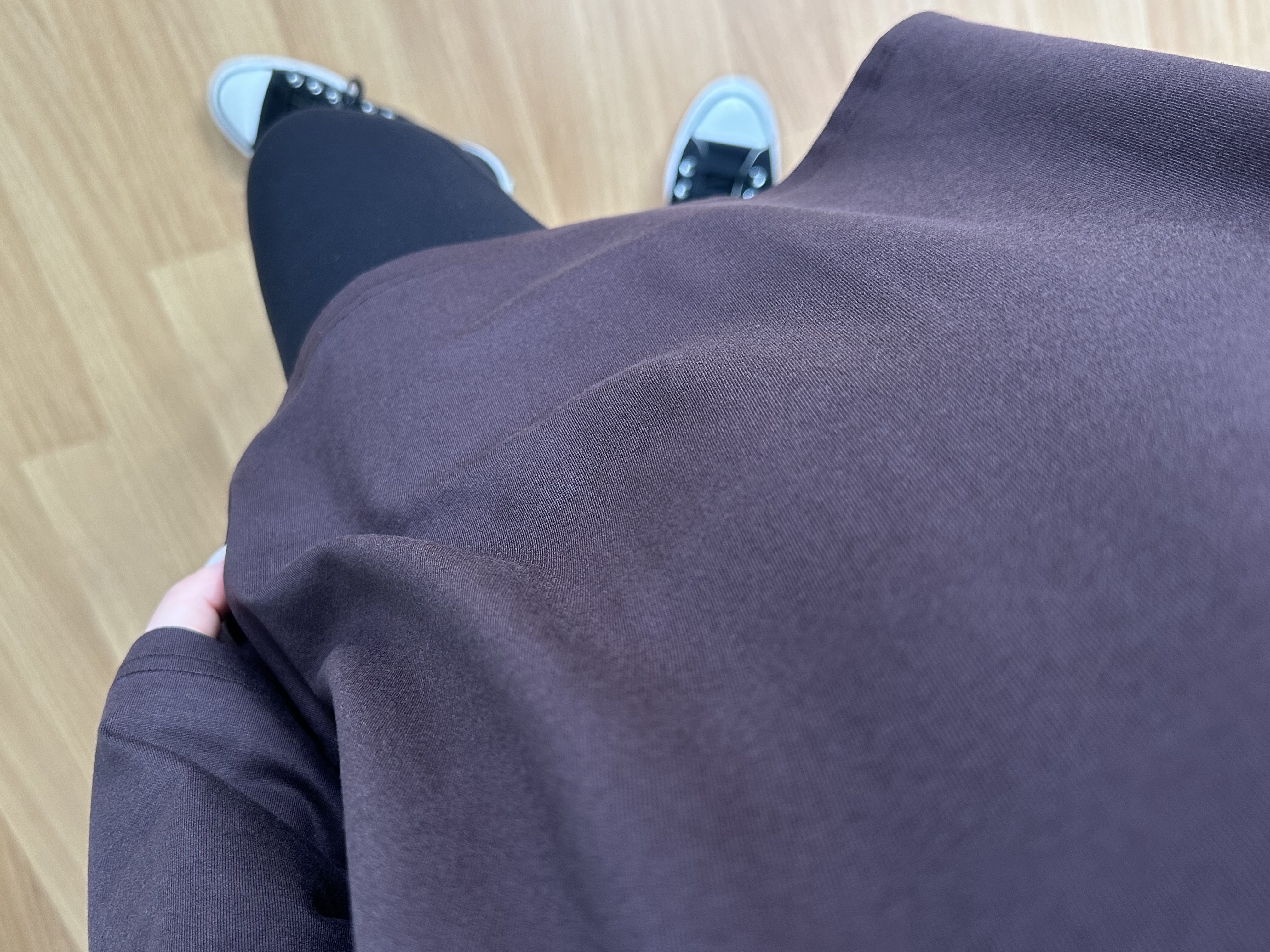 Sera Kahve Likralı V Yaka Basic Bluz