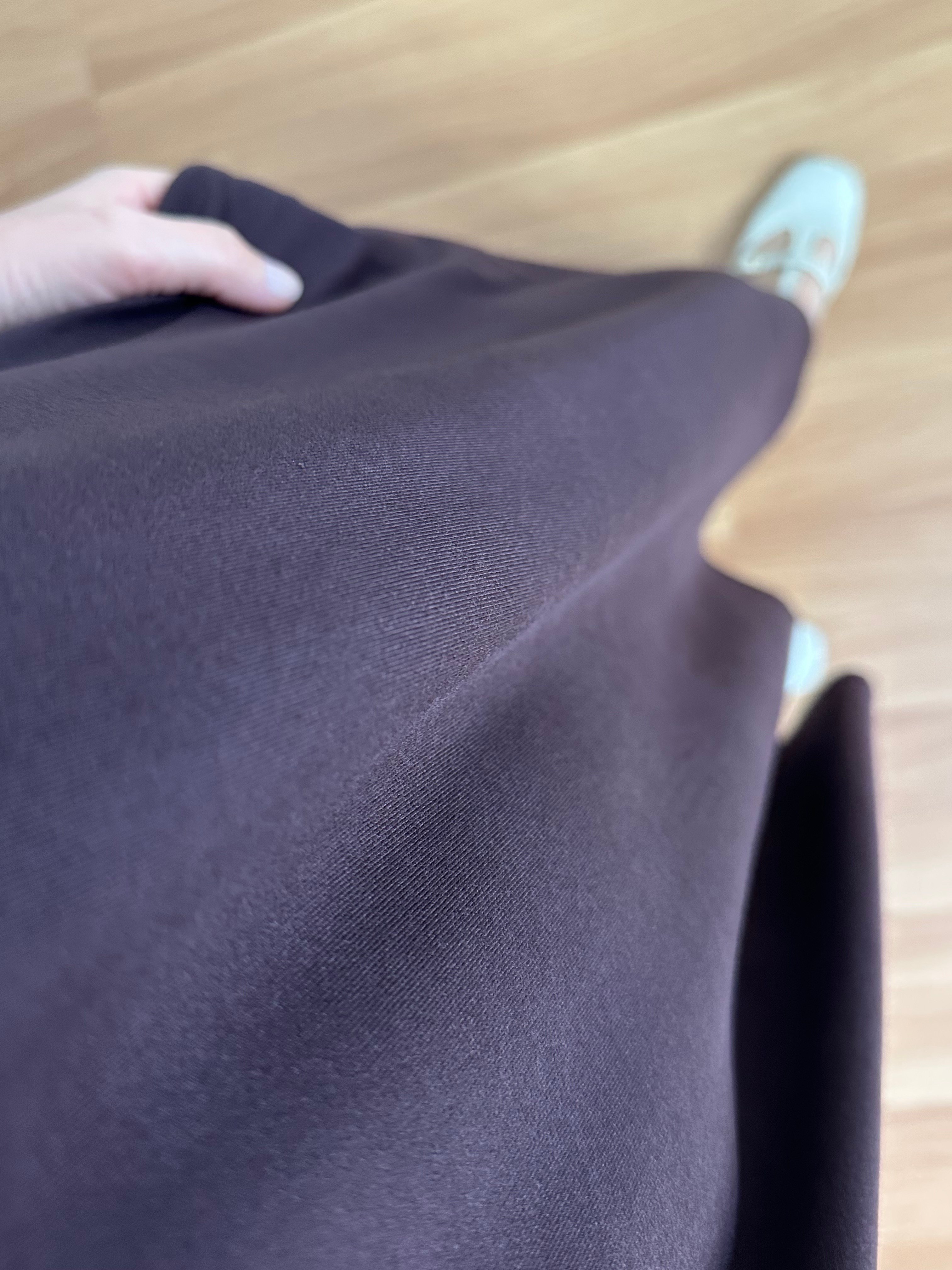 Sude Kahve Yaka Detaylı Basic Elbise