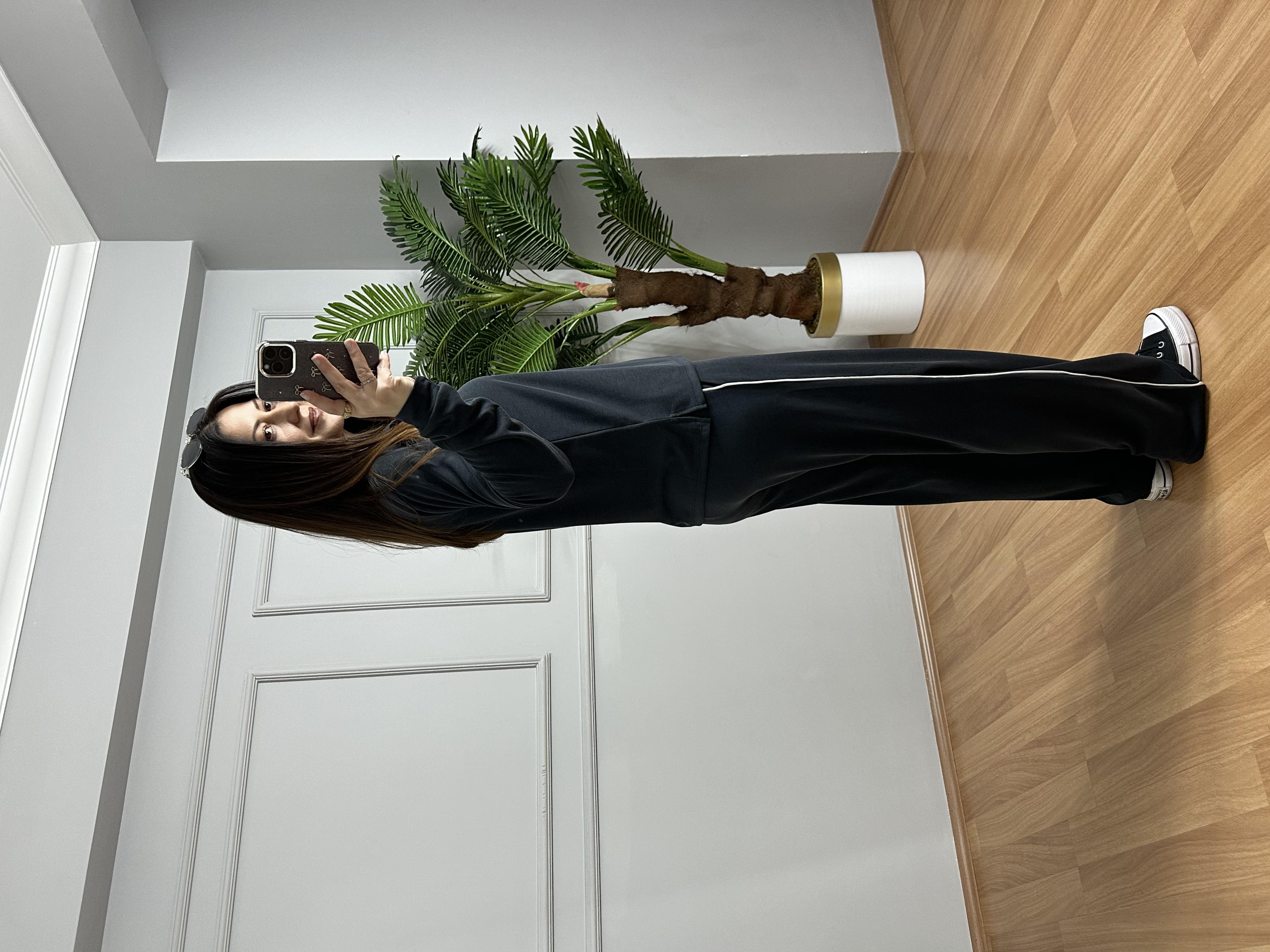 Tisya Antrasit Orj Marka Pike Modal Eşofman Takımı 