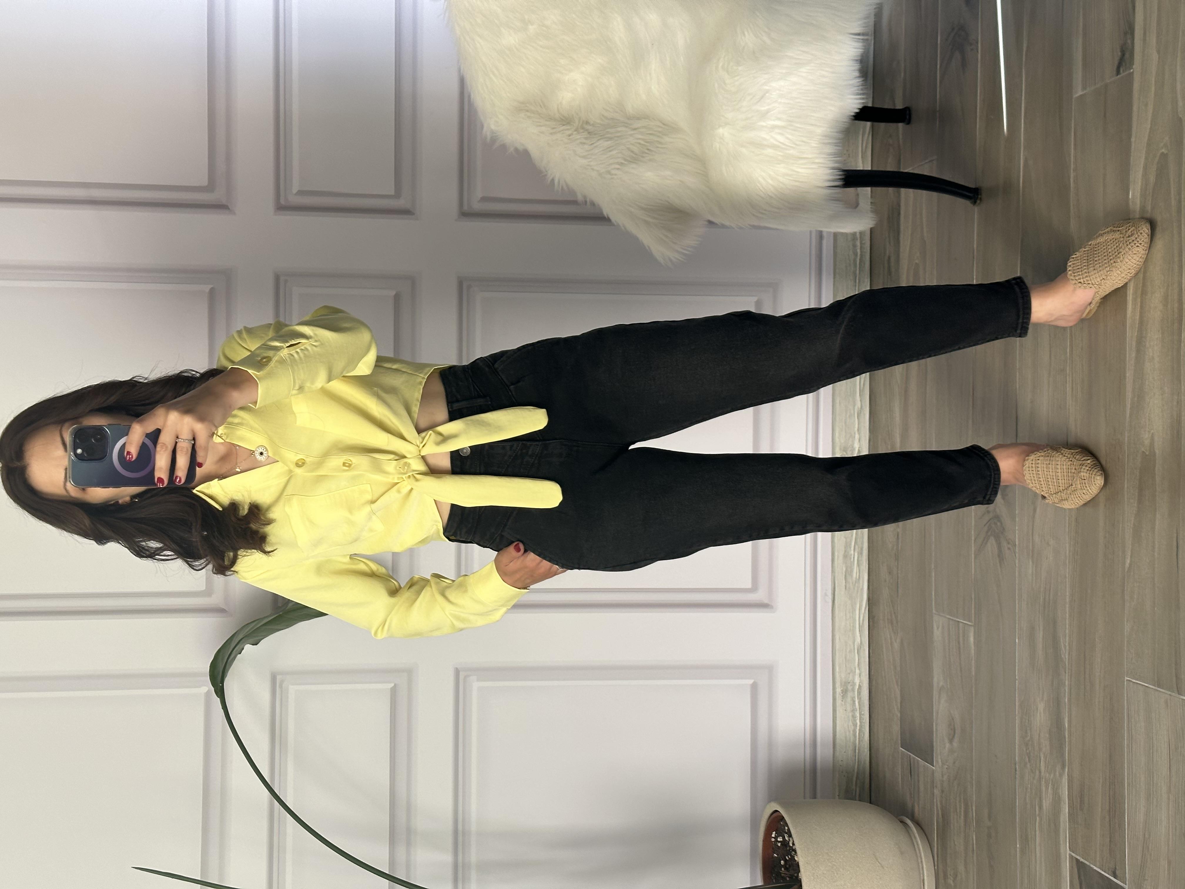 ZR Model Siyah Mom Jean