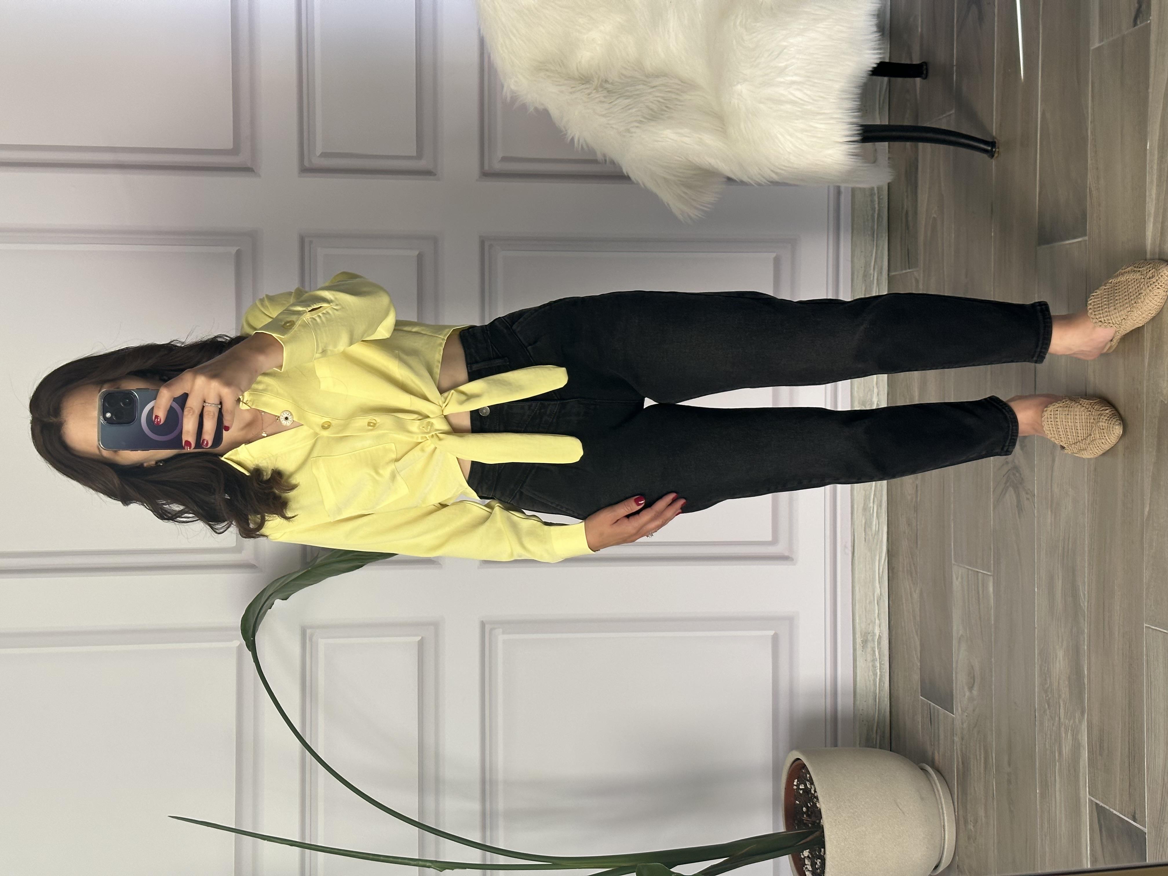 ZR Model Siyah Mom Jean