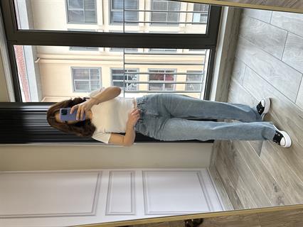 Açık Mavi Geniş Paça Kot