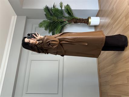 Alven Taba Lamineli Astarlı Deri Ceket