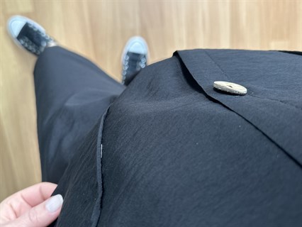 Aura Siyah Bambu Kumaş Kapüşonlu Takım 