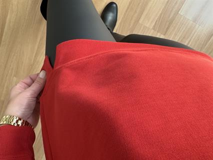 Ava Kırmızı 2 İplik Basic Sweatshirt